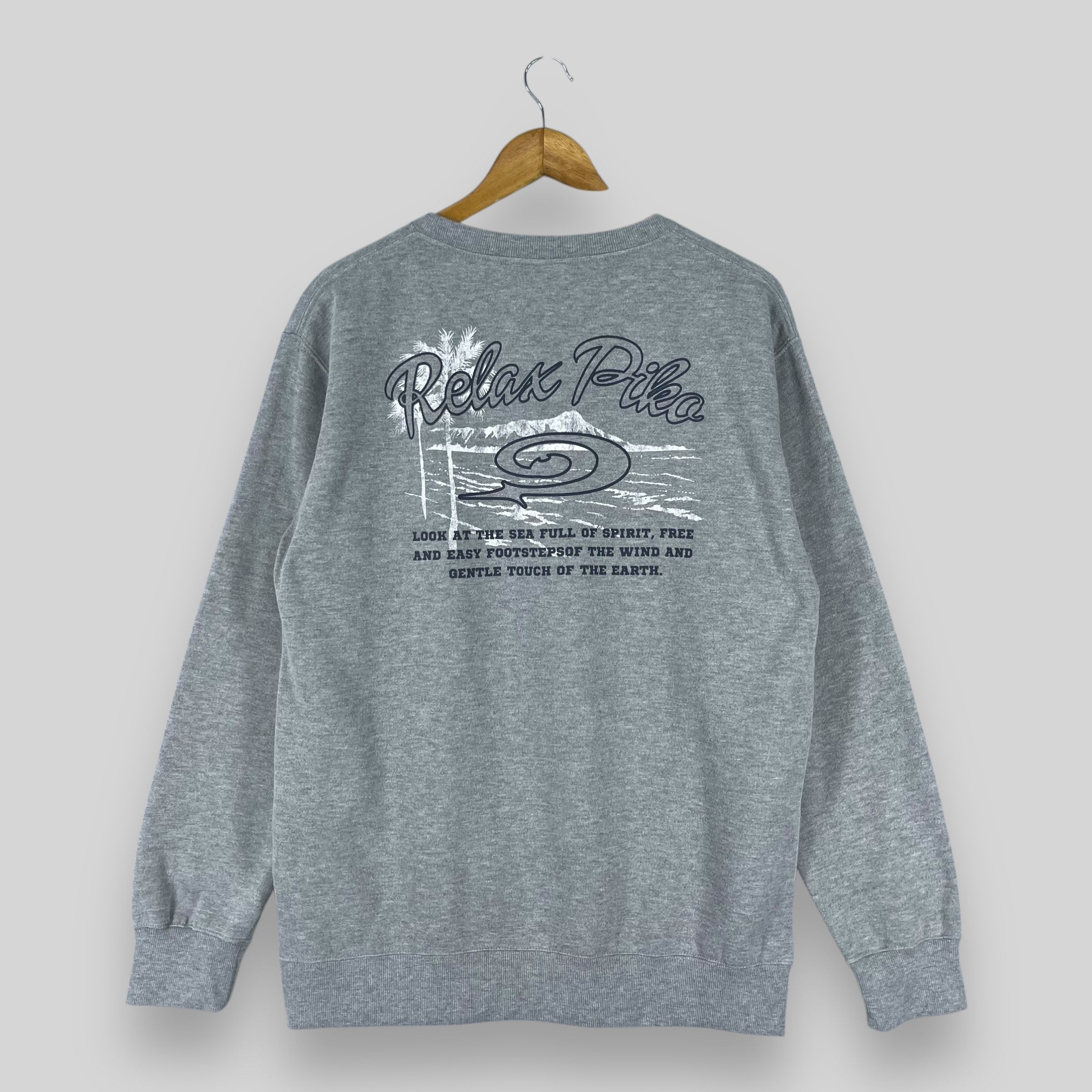 Vintage Vintage PIKO Hawaii Surf Backhit Logo Printed Sweatshirt Size US M / EU 48-50 / 2 - 1 Thumbnail