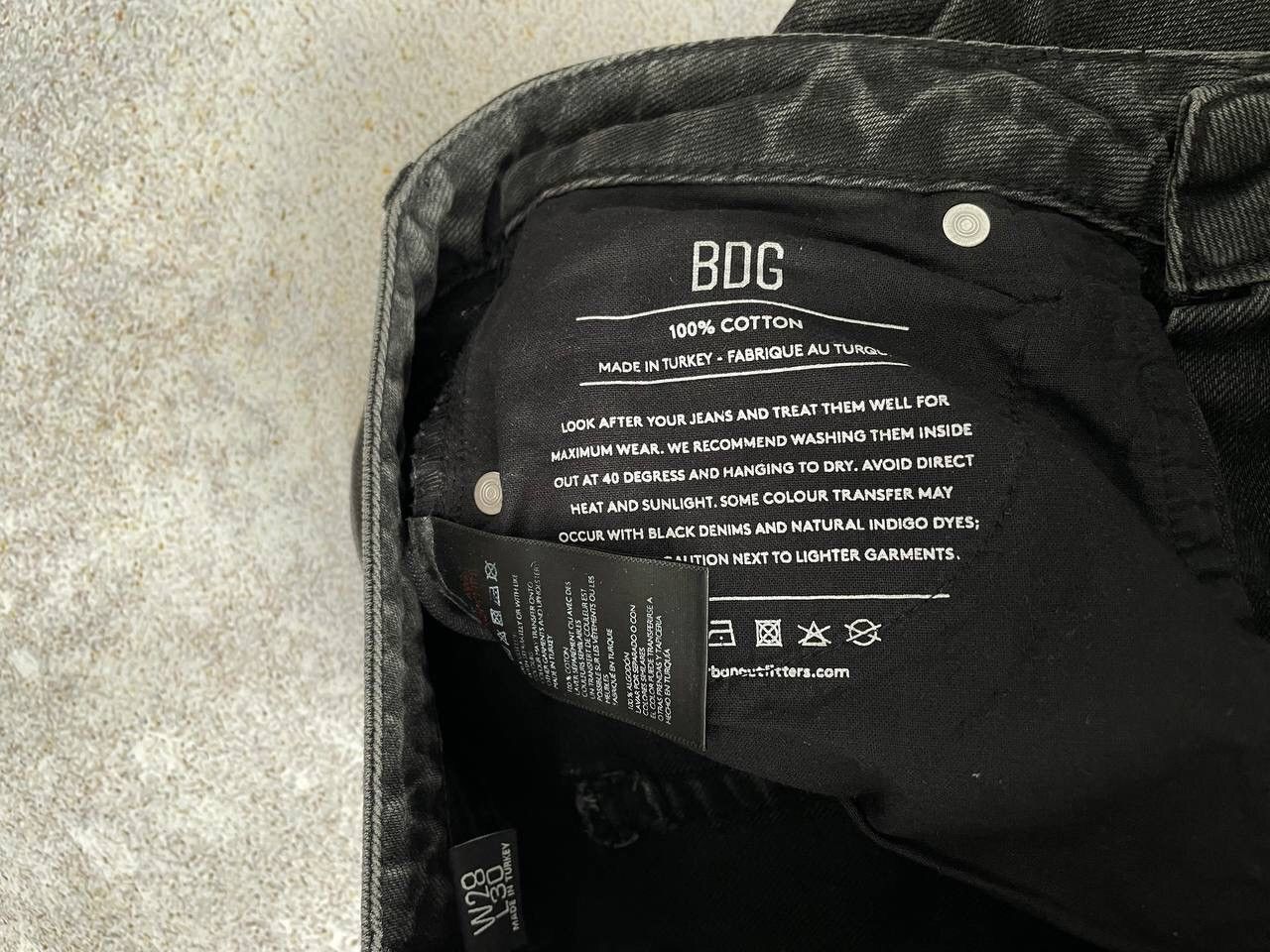 Bdg × Vintage Vintage BDG Black Denim Baggy Pants Y2K Ultra Rare Item Size US 30 / EU 46 - 7 Thumbnail