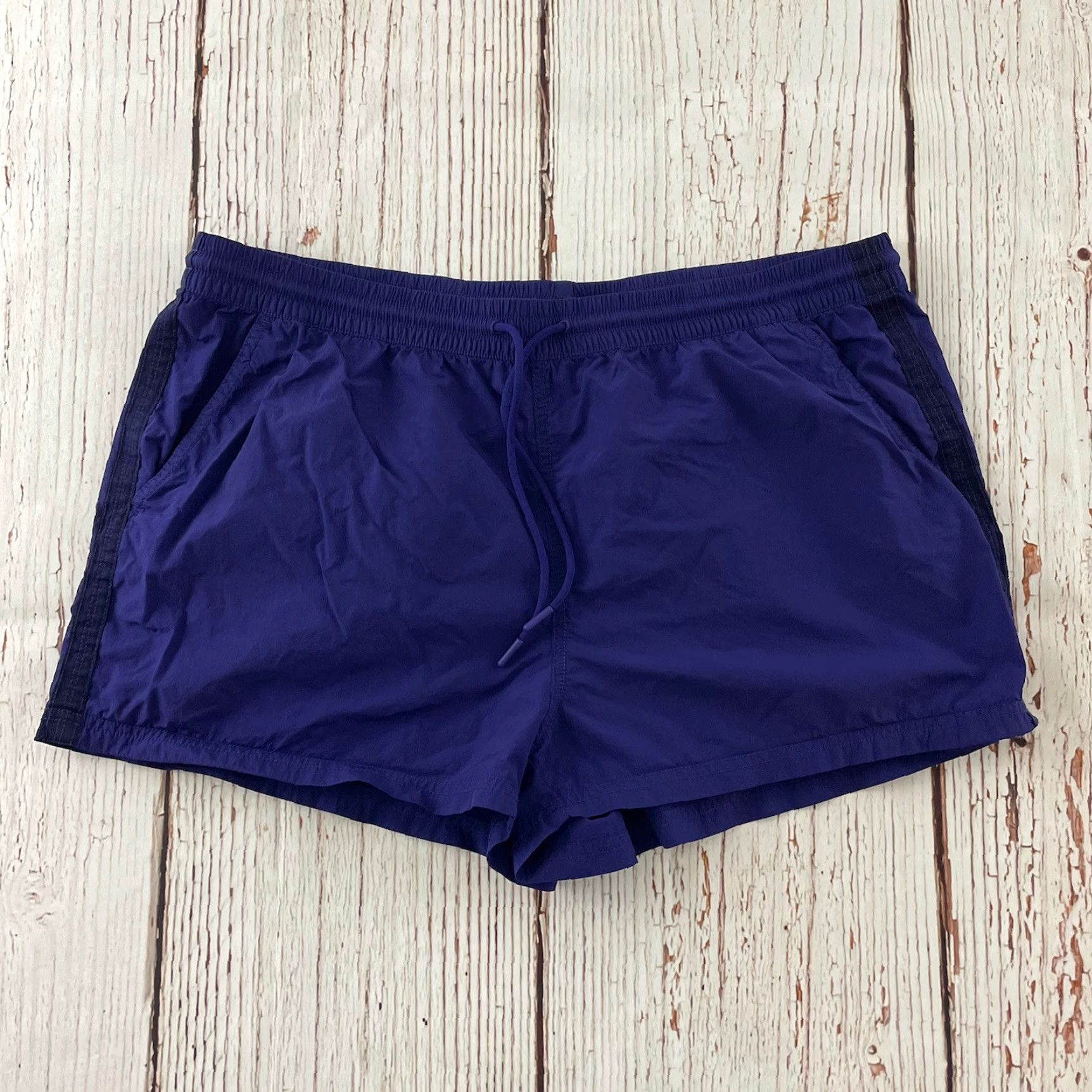 Athleta Athleta Athletic Elastic Waist Shorts Women's 14 Solid Purple Shirt Womens 14 Purple Athletic Shorts Size 36" / US 14 / IT 50 - 2 Thumbnail