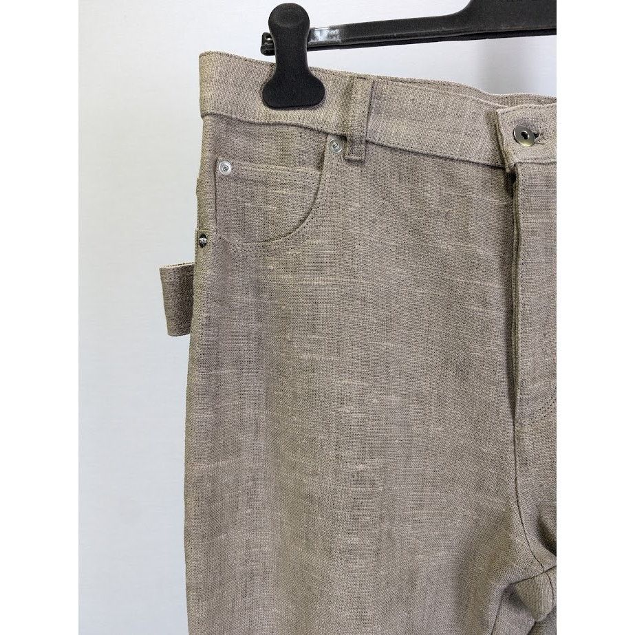 Bottega Veneta o1rshd1 Pants Light Irish Linen/Soft Jersey in Canvas/Nero Size US 30 / EU 46 - 6 Thumbnail
