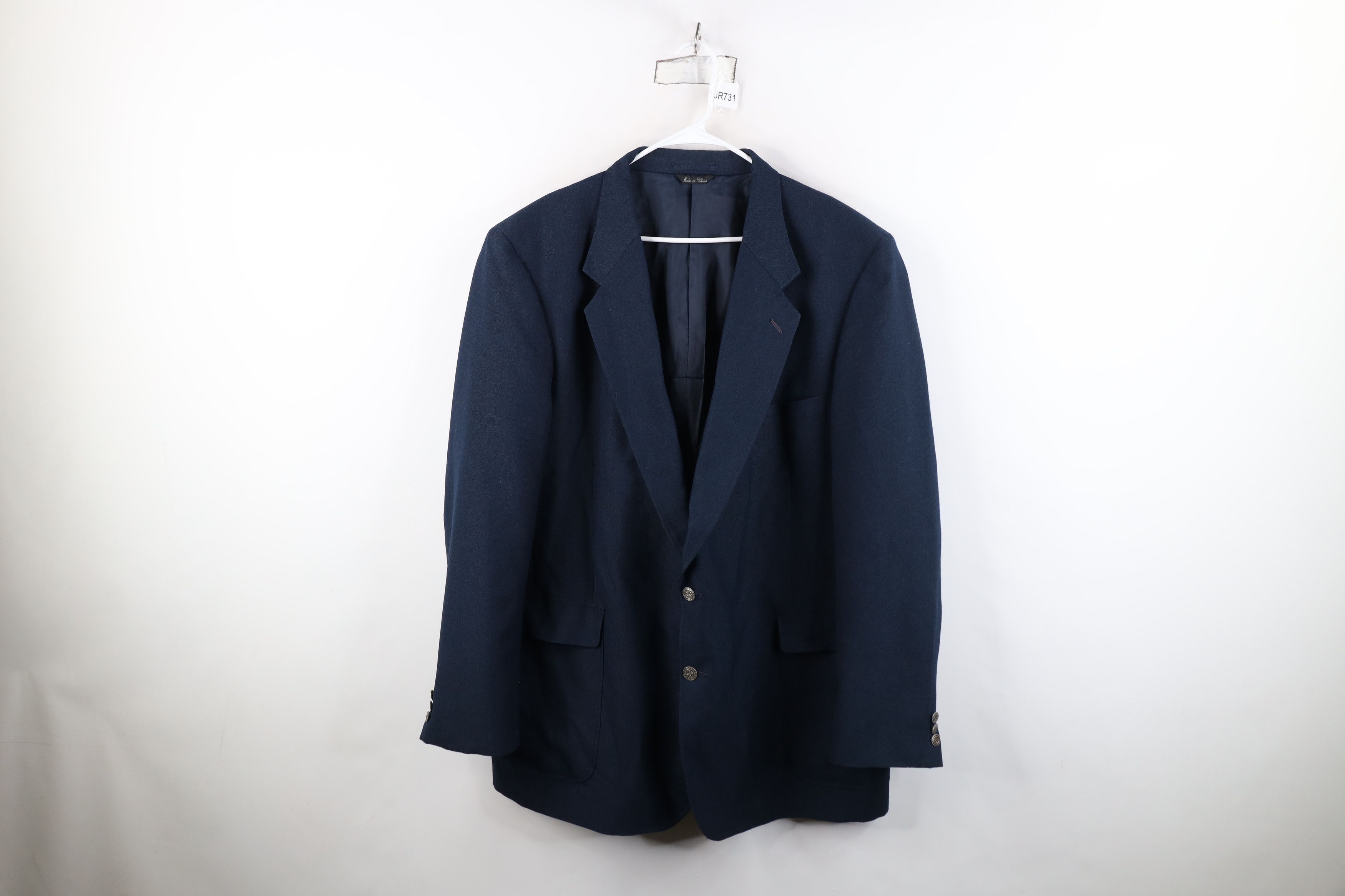 Vintage Vintage 90s Streetwear Button Suit Coat Blazer Jacket Blue Size US XXL / EU 58 / 5 - 1 Thumbnail