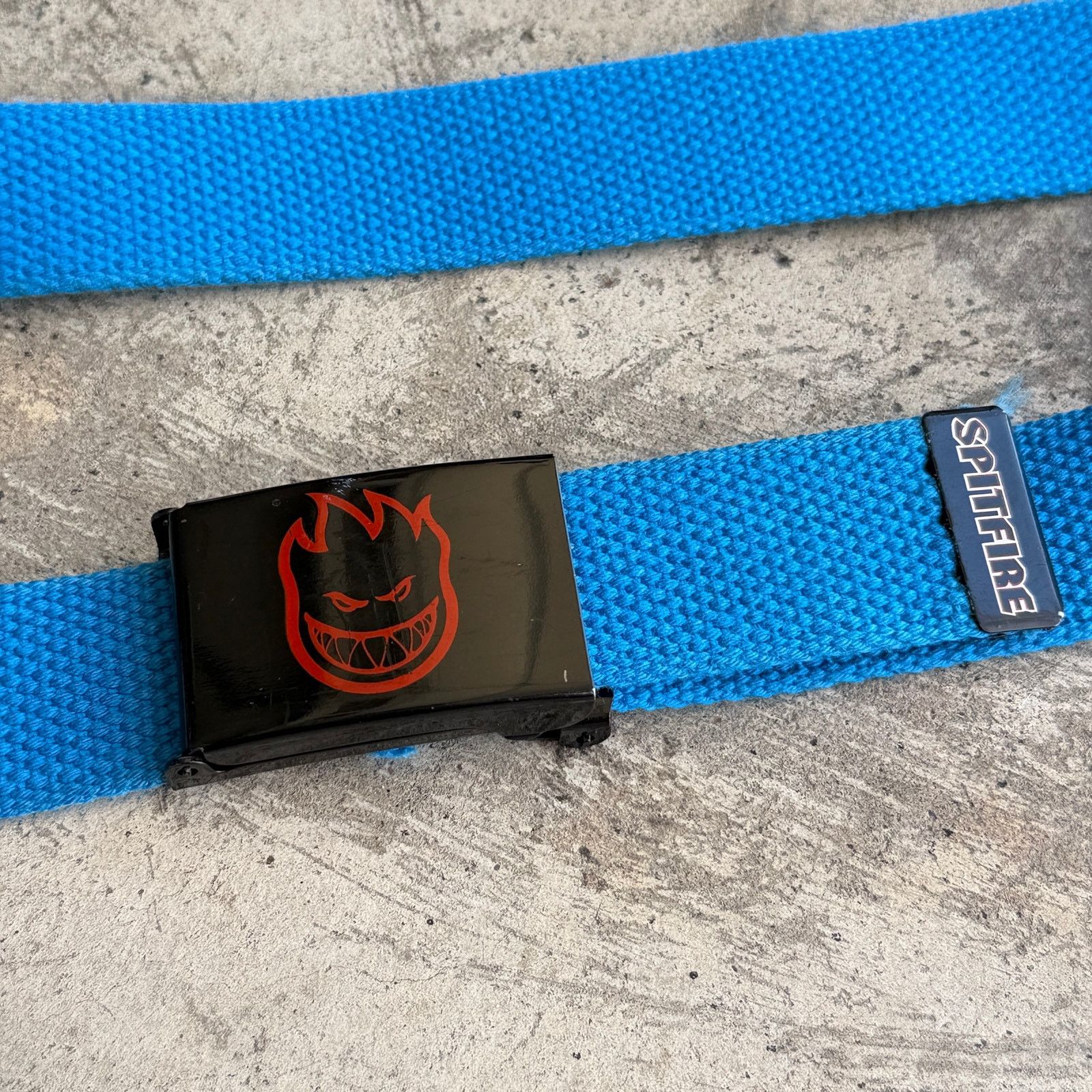 Spitfire Vintage Spitfire Bighead Web skater Belt Blue One Size Size ONE SIZE - 2 Thumbnail
