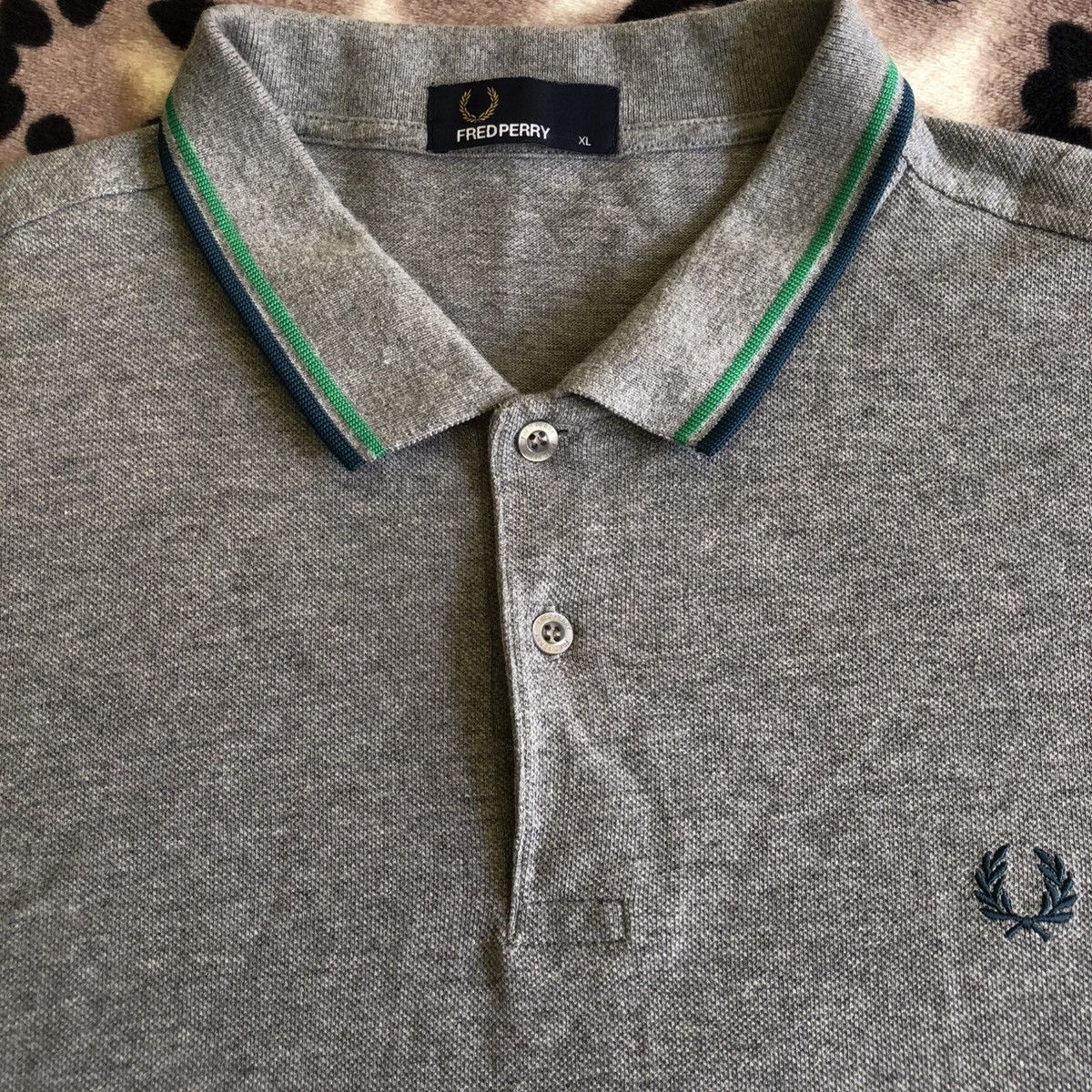 Fred Perry Authentic Vintage Fred Perry Men’s Polo Shirt Grey Size US L / EU 52-54 / 3 - 5 Thumbnail