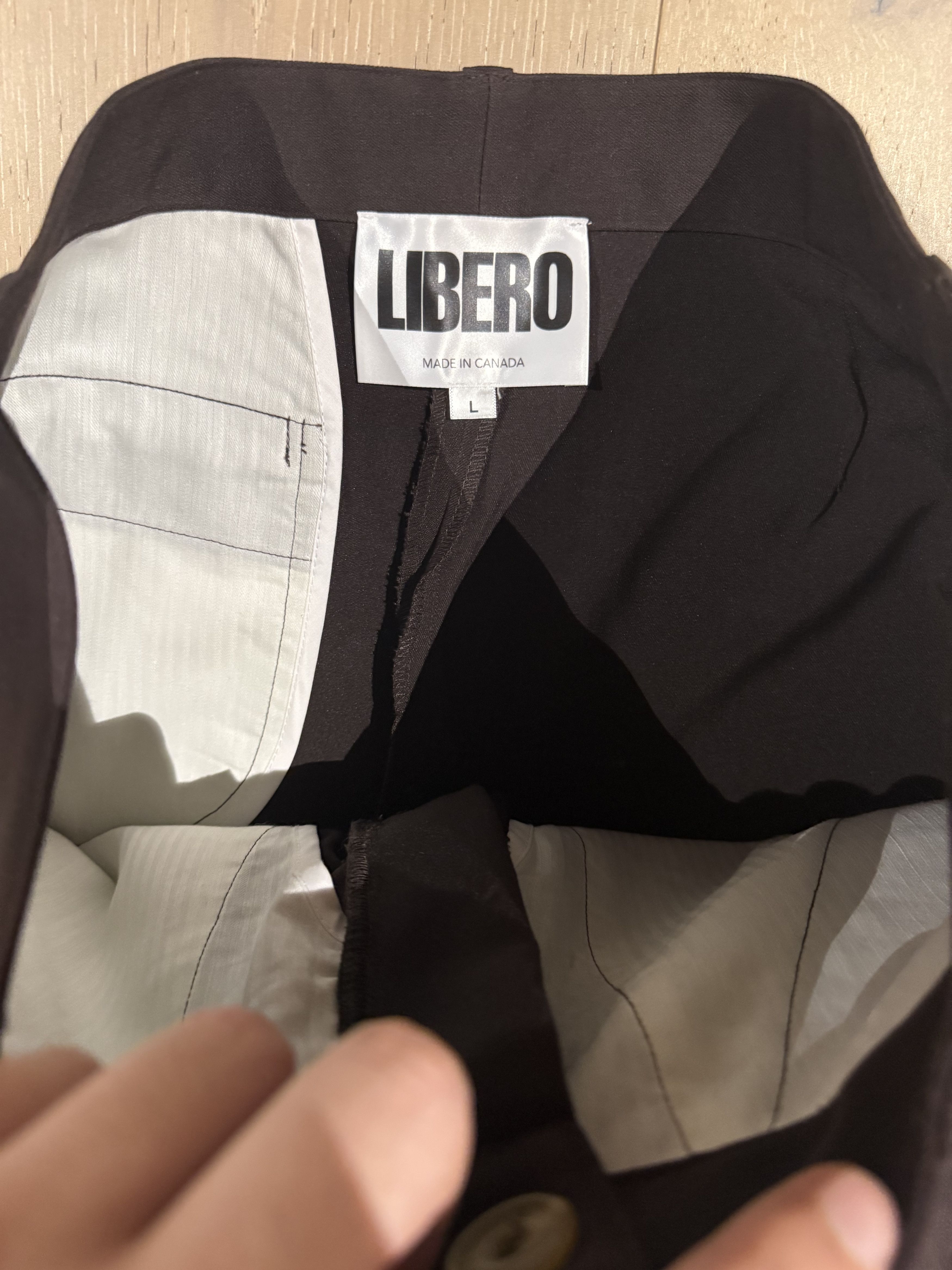 Libero 💚 Libero Pleated Brown Wool Pants Large NEW Size US 32 / EU 48 - 8 Thumbnail