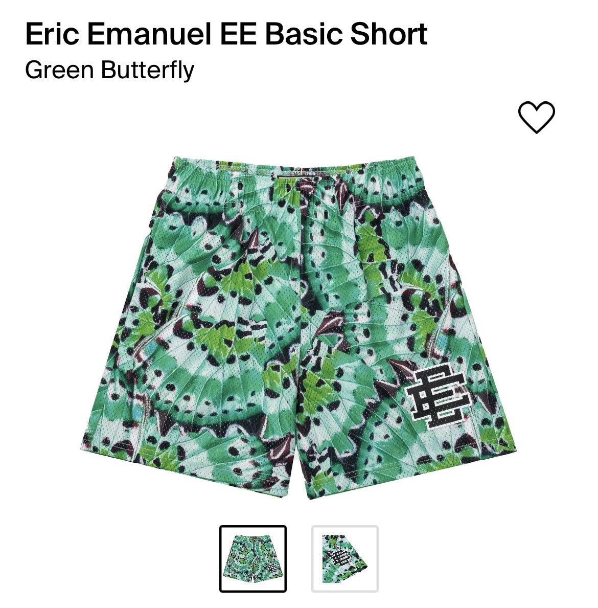 Eric Emanuel Eric Emanuel green butterfly shorts medium Size US 30 / EU 46 - 1 Thumbnail