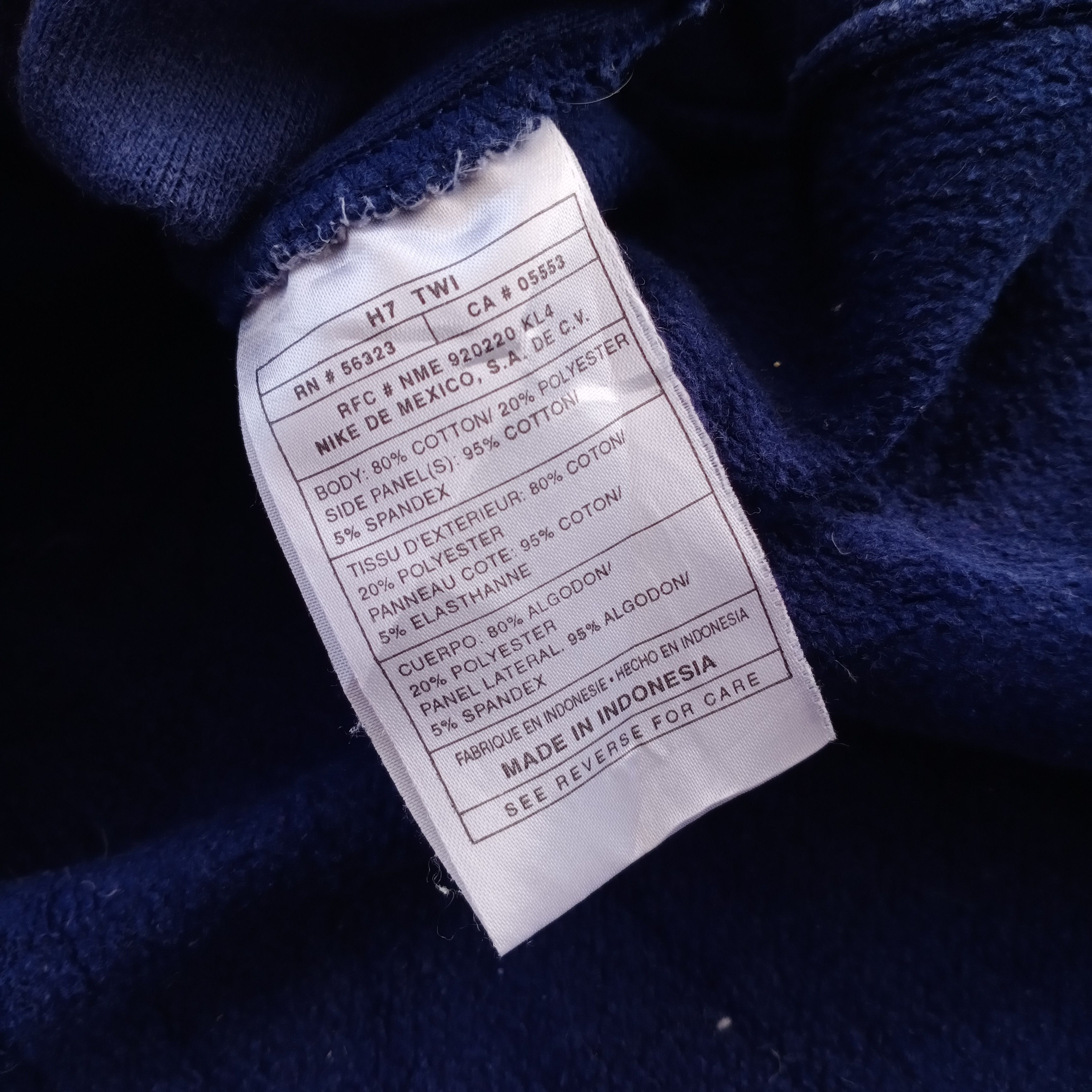Nike × Vintage Vintage Nike Small Logo Half Zipper Hoodie Blue Navy Swoosh Size US XL / EU 56 / 4 - 6 Thumbnail