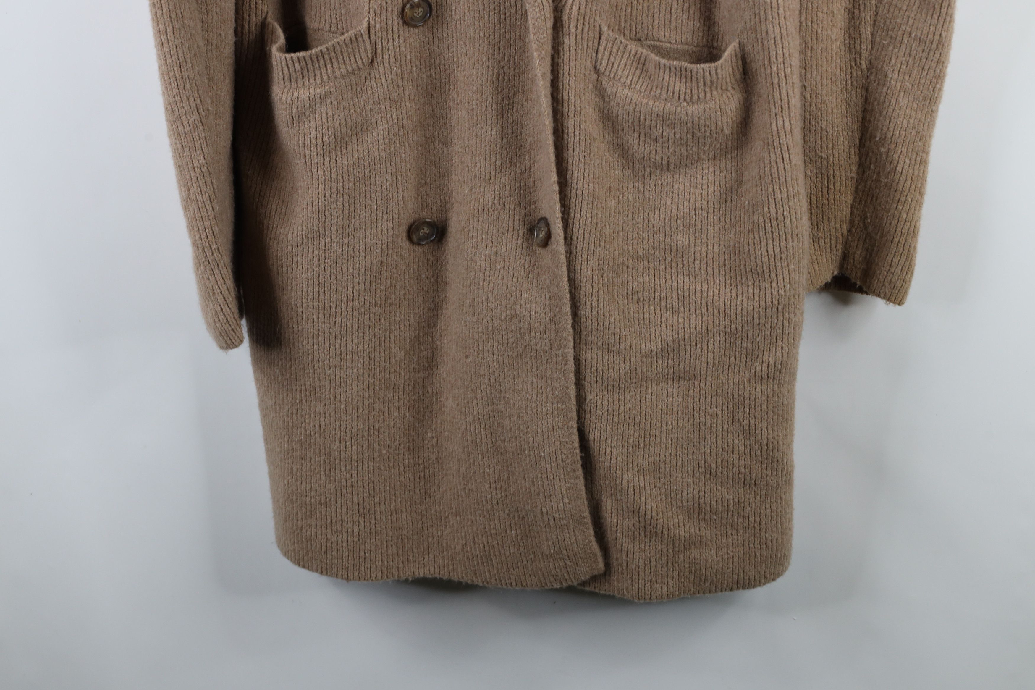 J.Crew × Vintage J Crew Wool Knit Double Breasted Cardigan Sweater Jacket Size L / US 10 / IT 46 - 4 Thumbnail