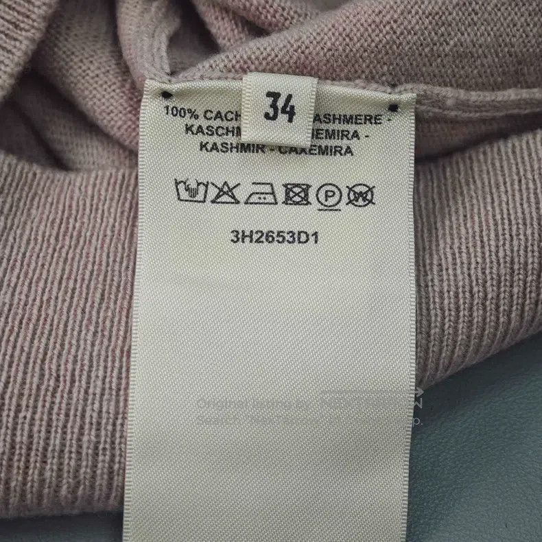 Hermes Hermes Pinkish cashmere sweater with large logo Size XXS / US 00 / IT 34 - 6 Thumbnail
