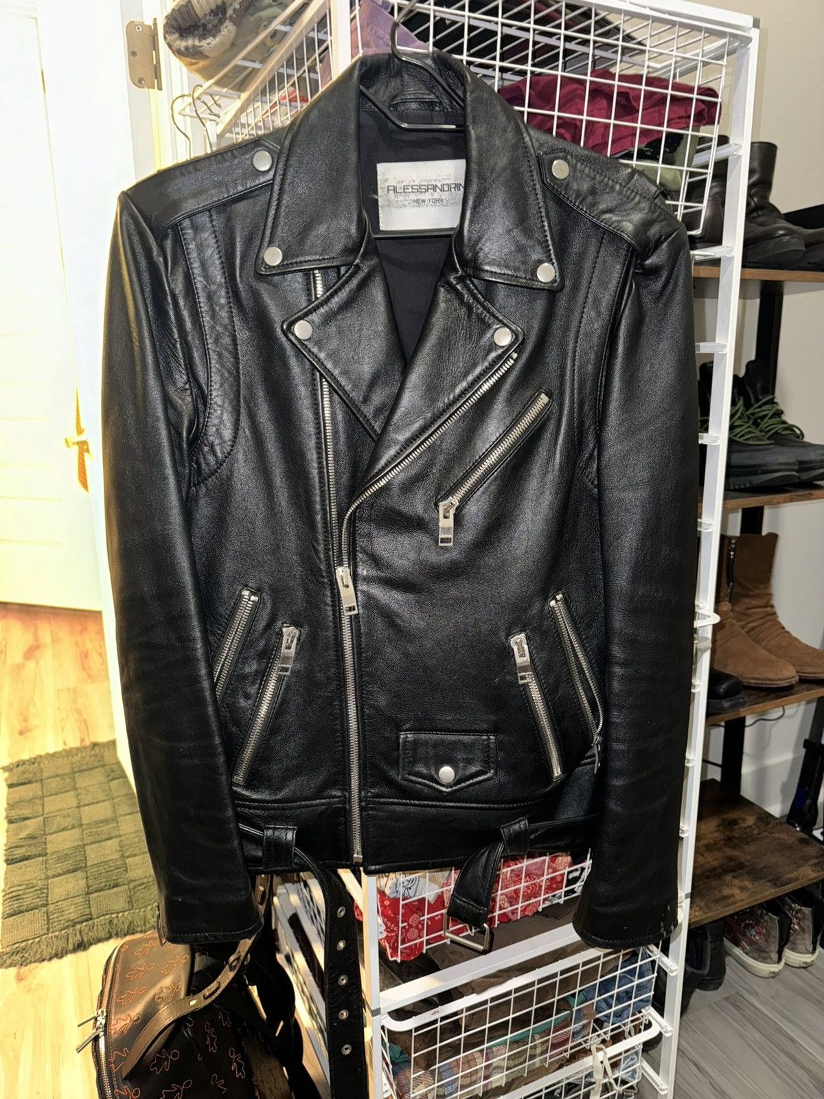 Alessandrini New York Leather Jacket M Retail $1k Size US M / EU 48-50 / 2 - 2 Thumbnail