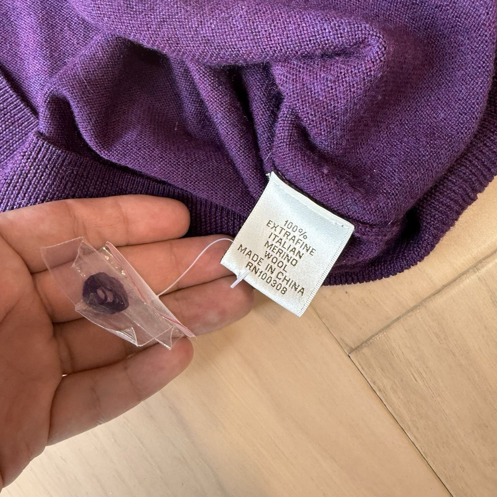 Peter Millar Peter Millar Merino Wool 1/4 Zip Pullover Medium Purple Size US M / EU 48-50 / 2 - 7 Thumbnail