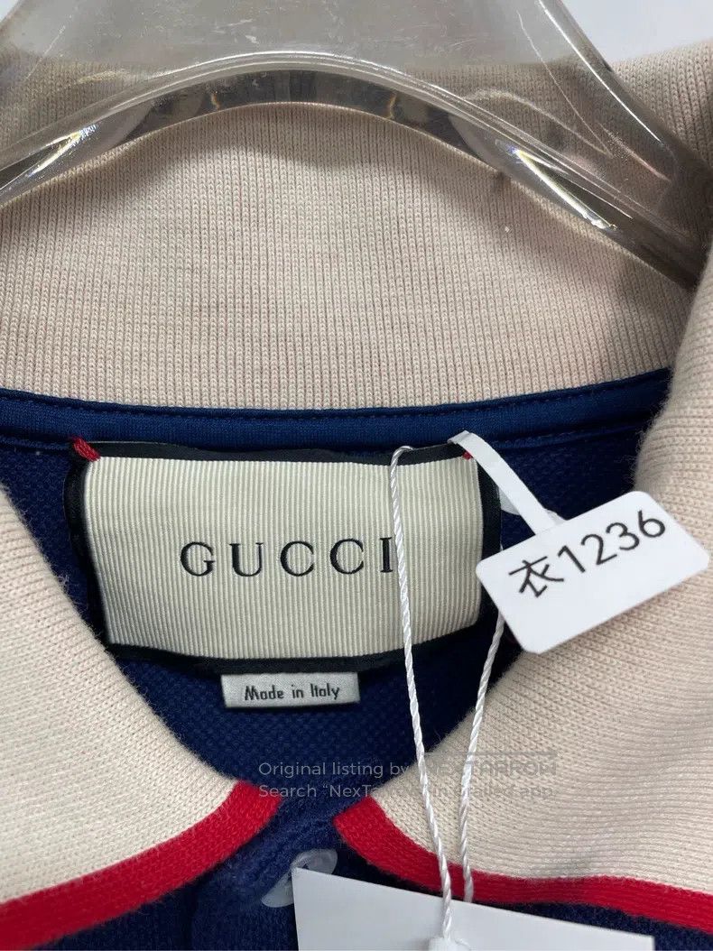 Gucci Gucci Side-marked polo shirt Size US XL / EU 56 / 4 - 3 Thumbnail