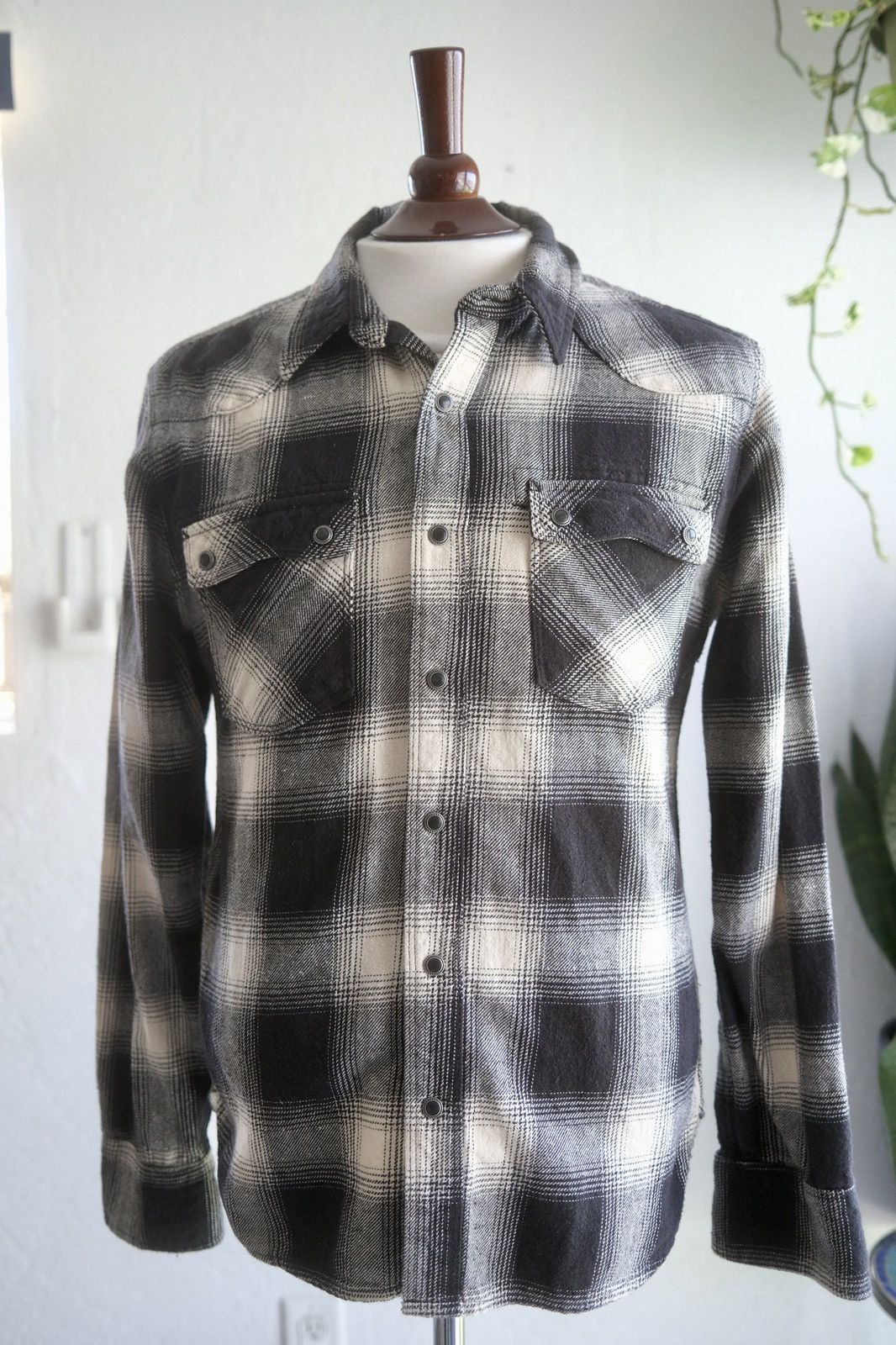 Freenote Freenote Modern Western Shadow Plaid (Black and White) Size US S / EU 44-46 / 1 - 1 Thumbnail