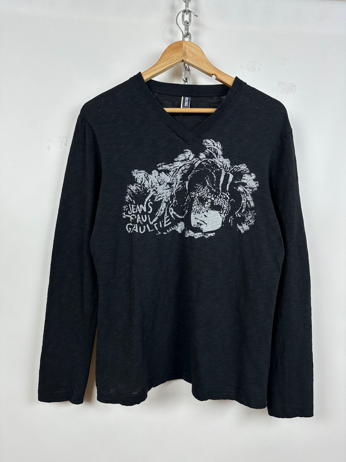Jean Paul Gaultier Jean Paul Gaultier V-Neck Long Sleeve Shirt Size US M / EU 48-50 / 2 - 1 Thumbnail