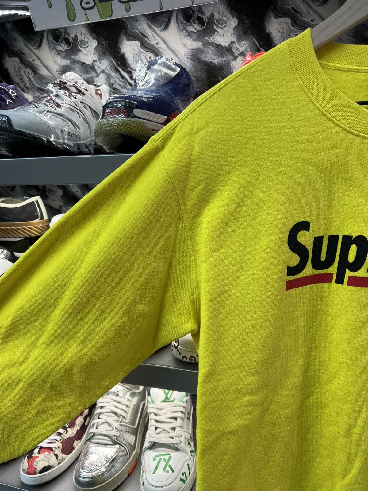 Supreme Supreme Underline Lemon Crewneck Size US L / EU 52-54 / 3 - 3 Thumbnail