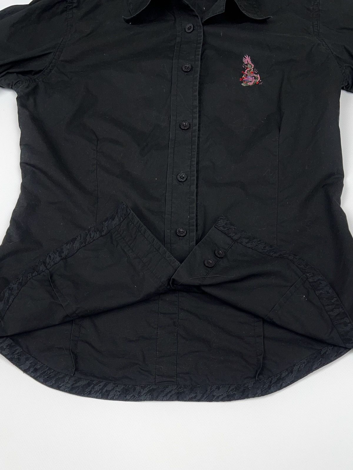 Maharishi Maharishi Black Zyar Shirt Dragon Short Sleeve Size M / US 6-8 / IT 42-44 - 10 Thumbnail