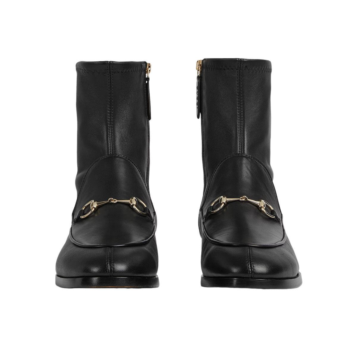 GUCCI Jordaan $1490 Women's Black Leather Ankle Boots New &