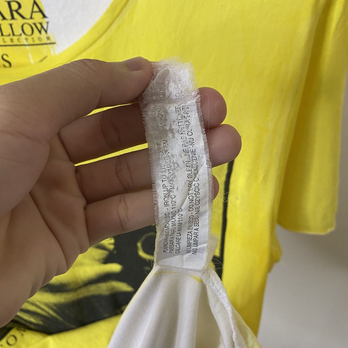 Zara Zara Yellow Collection Sexy Nude Graphic Hysterics Glamour Size US S / EU 44-46 / 1 - 8 Thumbnail
