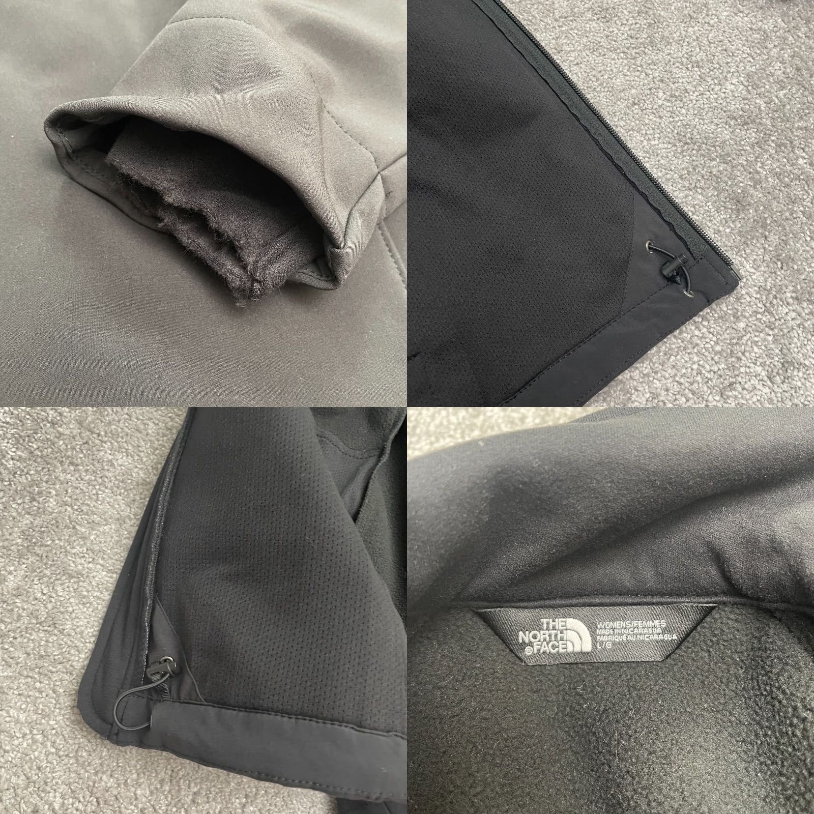 The North Face The North Face Windwall Barrier Softshell Jacket Womens Large Black Outdoor Hike Size L / US 10 / IT 46 - 8 Thumbnail