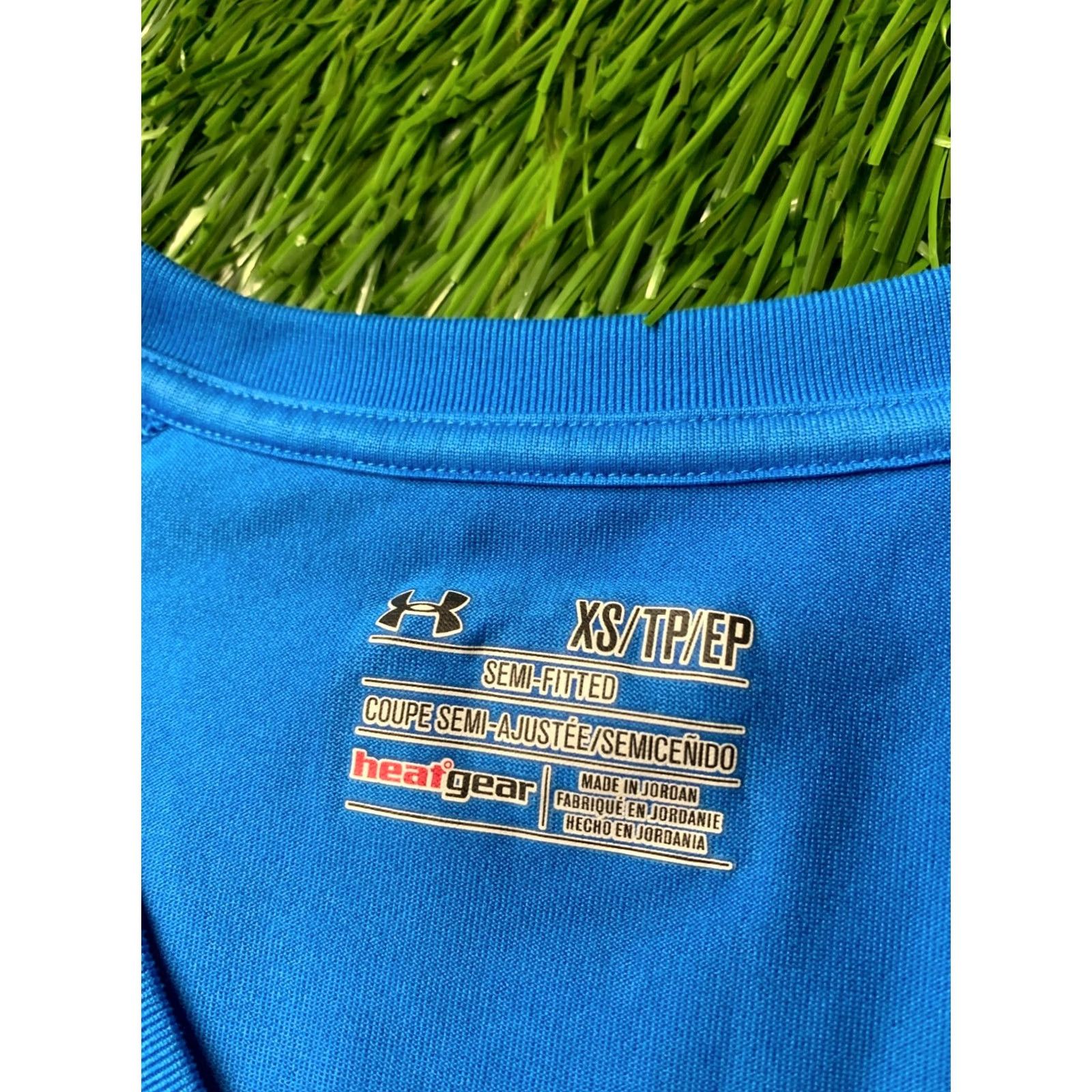 Under Armour UNDER ARMOUR HEATGEAR WOMEN COMPRESSION TRAINING SHIRT JERSEY ORIGINAL SIZE XS BLUE Size XS / US 0-2 / IT 36-38 - 5 Thumbnail