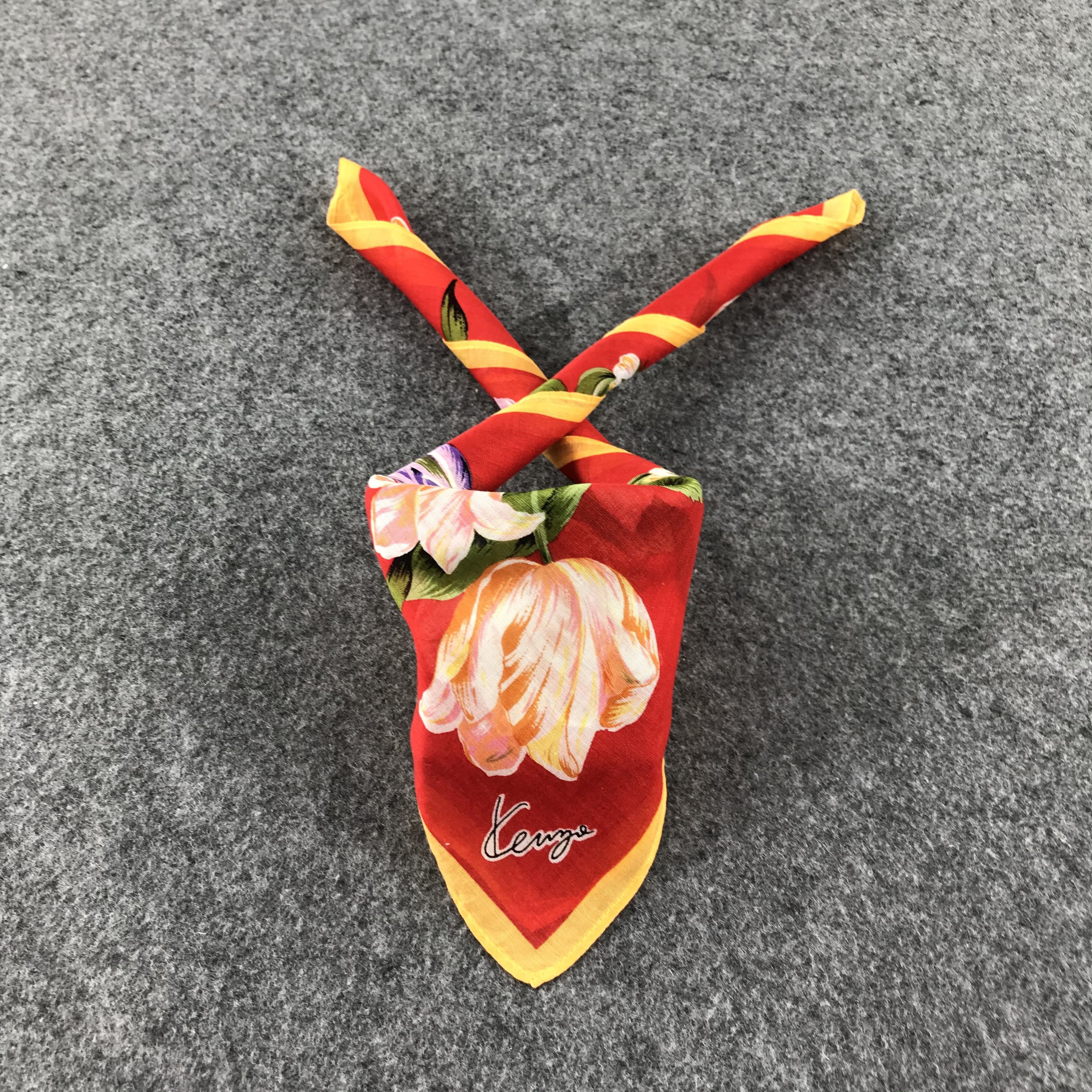 Kenzo Kenzo Floral Handkerchief Neckerchief Bandana H135 Size ONE SIZE - 2 Thumbnail