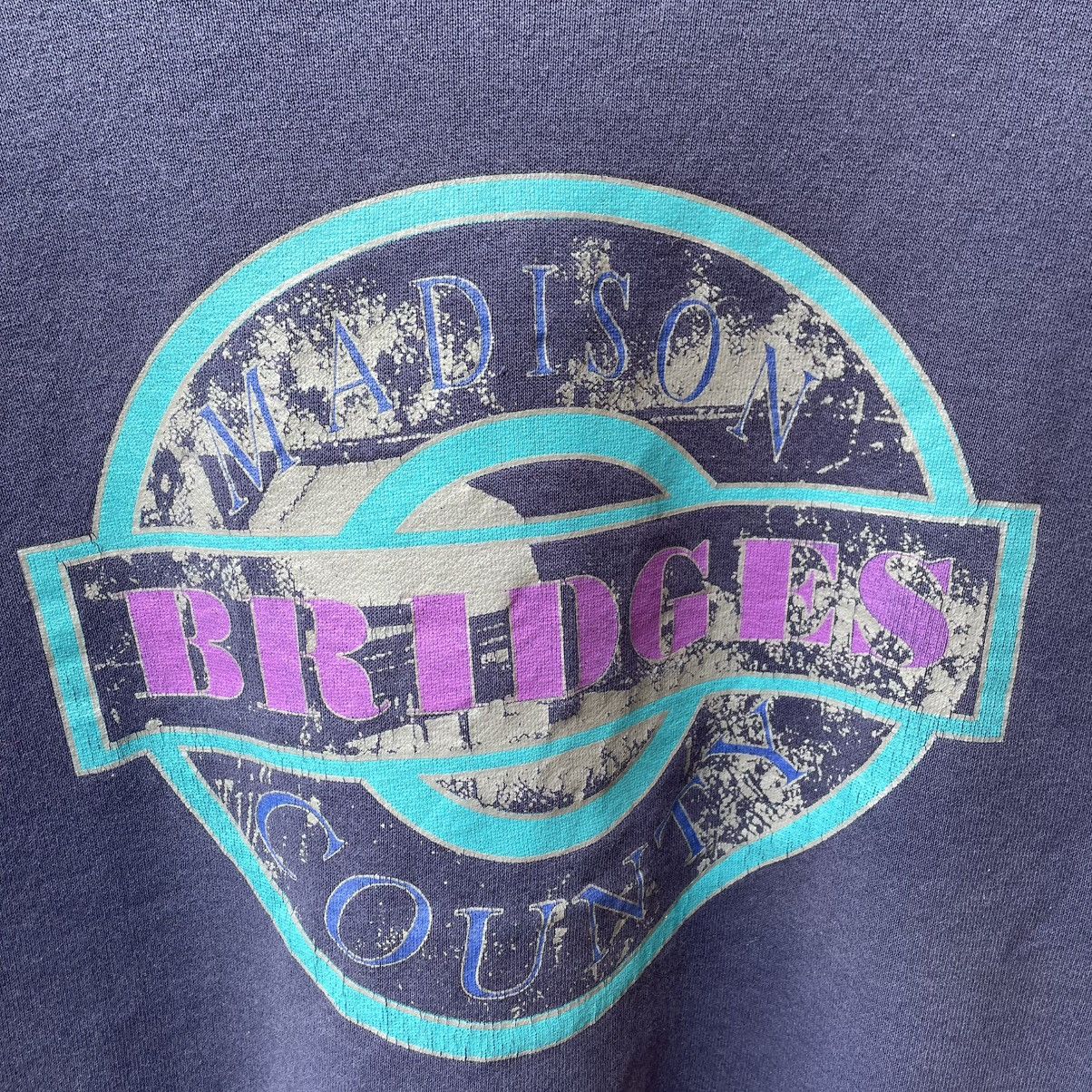 Vintage 🔥Vintage 90s Madison Bridge Country Big Logo Sweatshirts Size US L / EU 52-54 / 3 - 6 Thumbnail