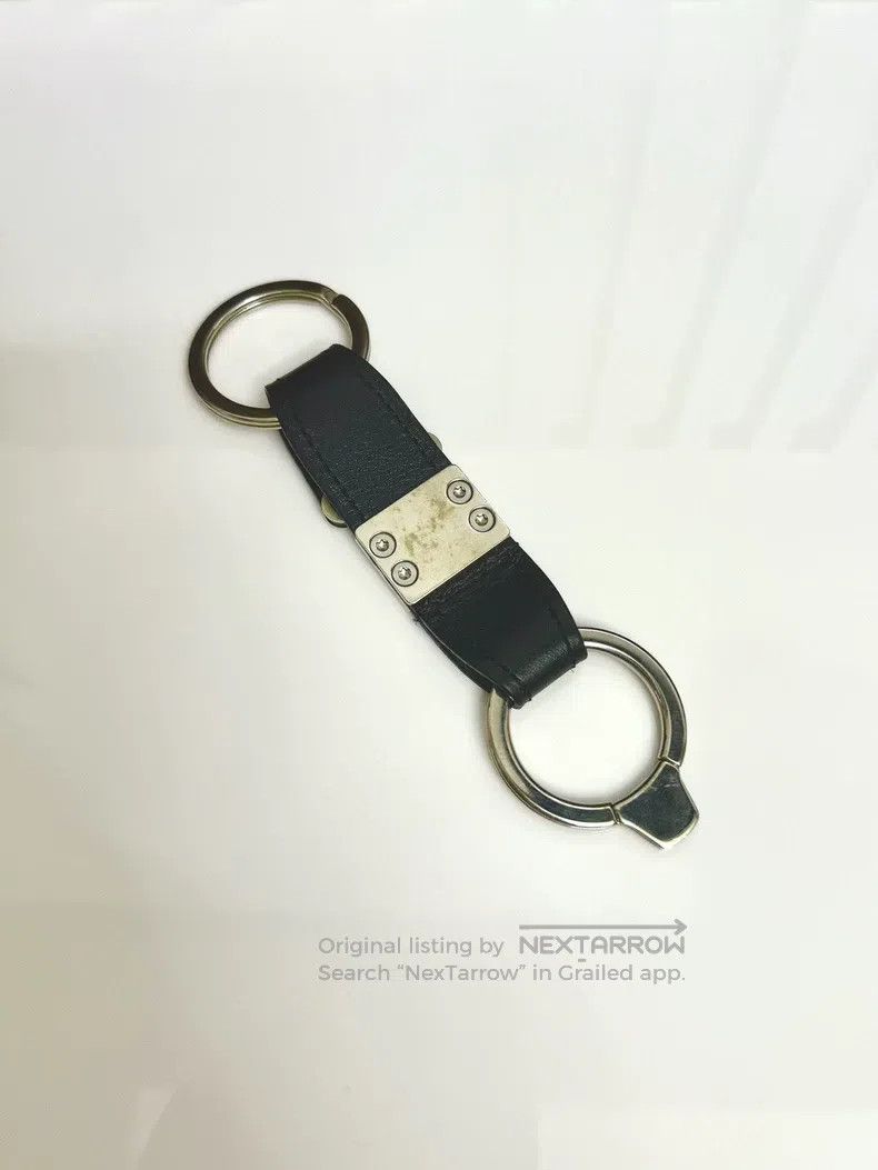 Louis Vuitton Louis Vuitton Black Cowhide with Silver Lock Keychain Acce Size ONE SIZE - 4 Thumbnail