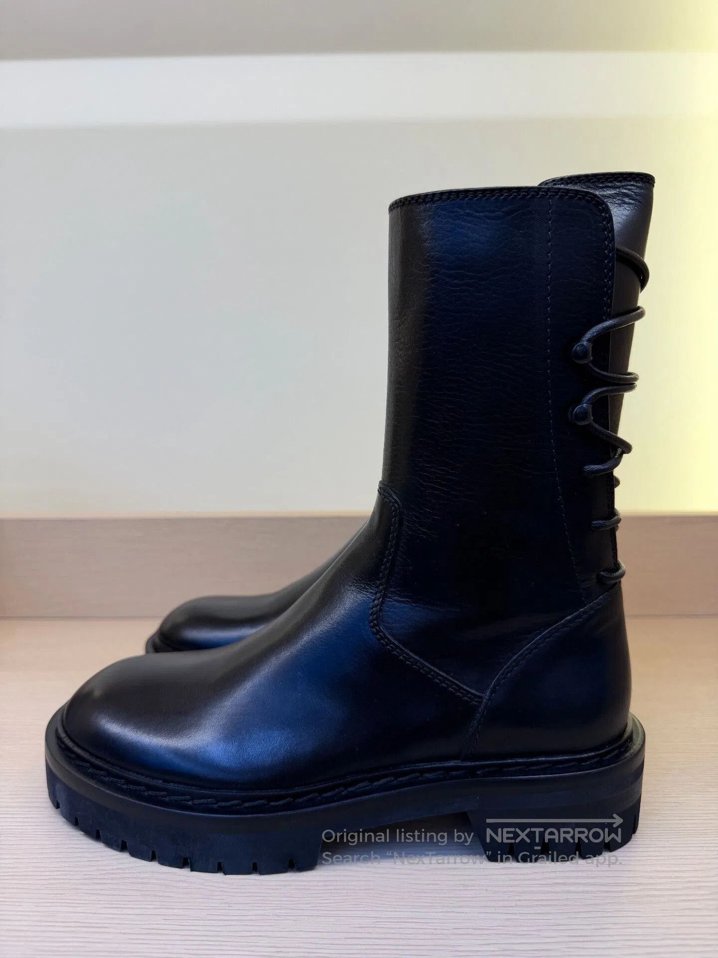 Ann Demeulemeester Ann Demeulemeester Black Rear Lace Mid. Size US 4 / IT 34 - 3 Thumbnail