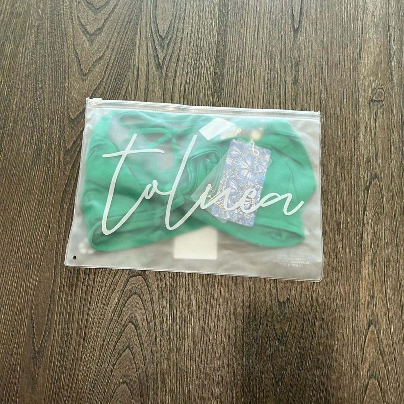 Vintage NWT Toluca Amina Bikini Top Waist Wrap Triangle Lush Sz M/L Size ONE SIZE - 5 Thumbnail