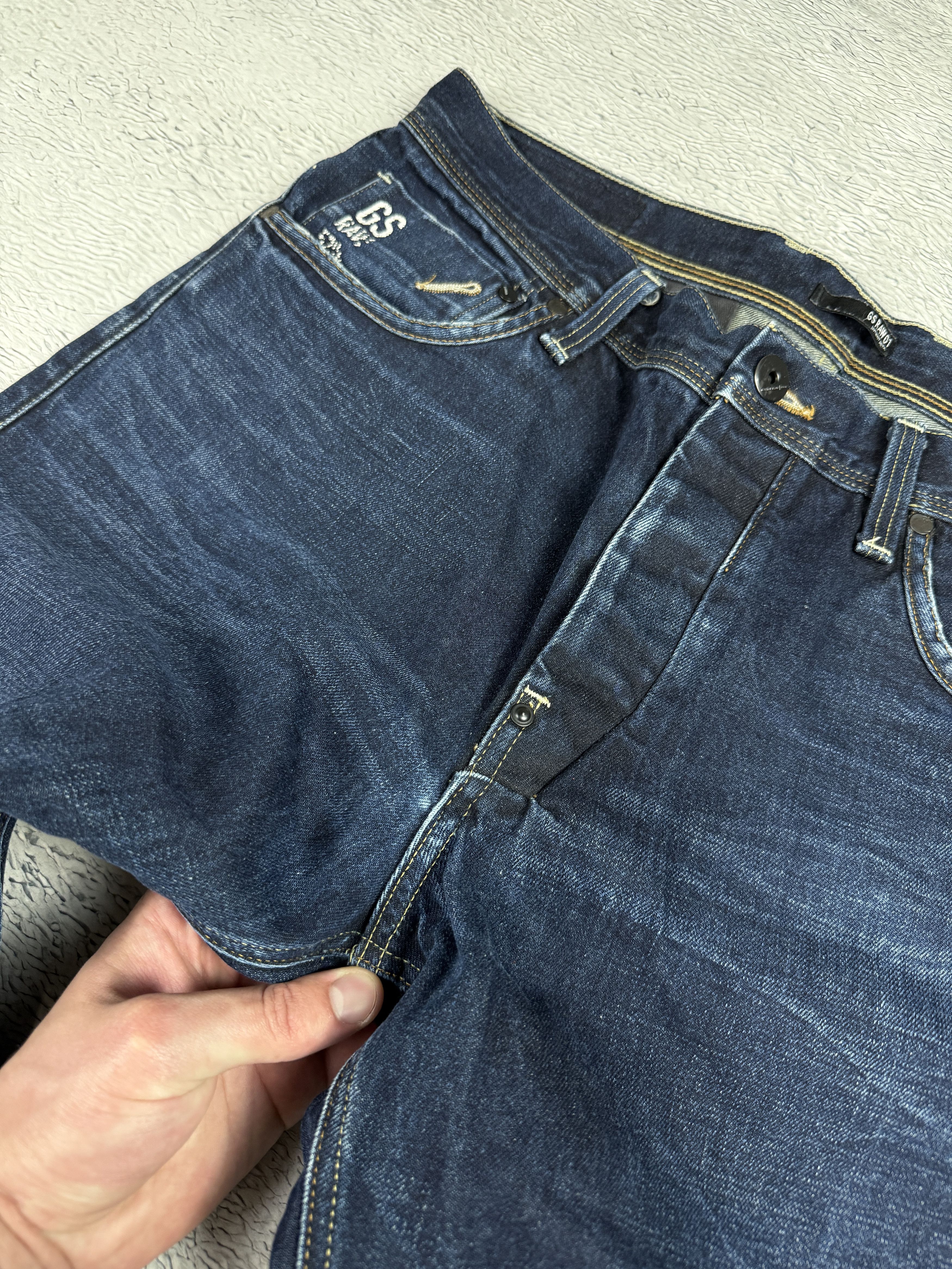 G-Star G-Star Raw Jeans Attacc Straight Zip Dark Blue Size US 38 / EU 54 - 11 Thumbnail