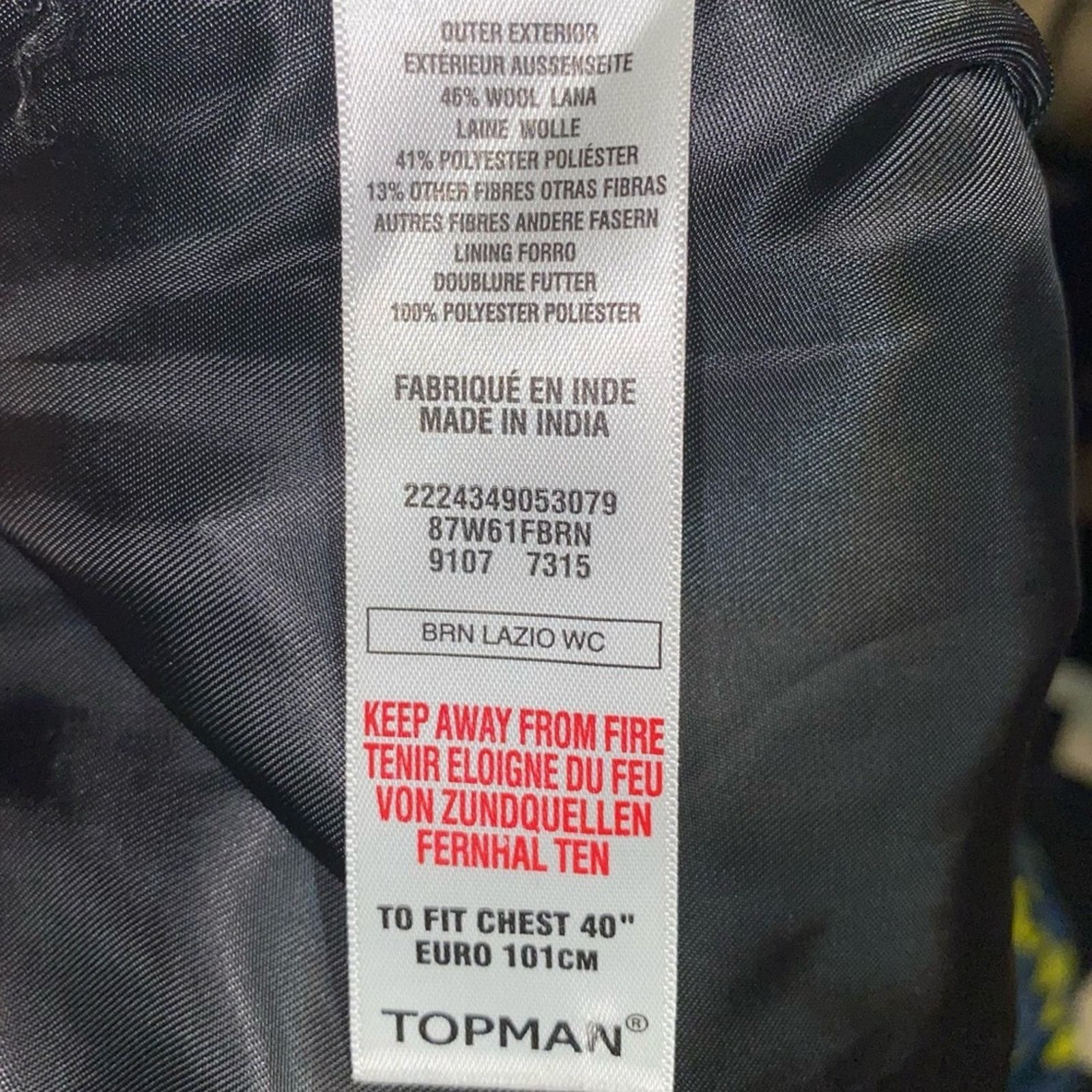 Topman Topman Wool Blend Waistcoat Vest with Pocket Square 40' Size US XXS / EU 40 - 4 Thumbnail