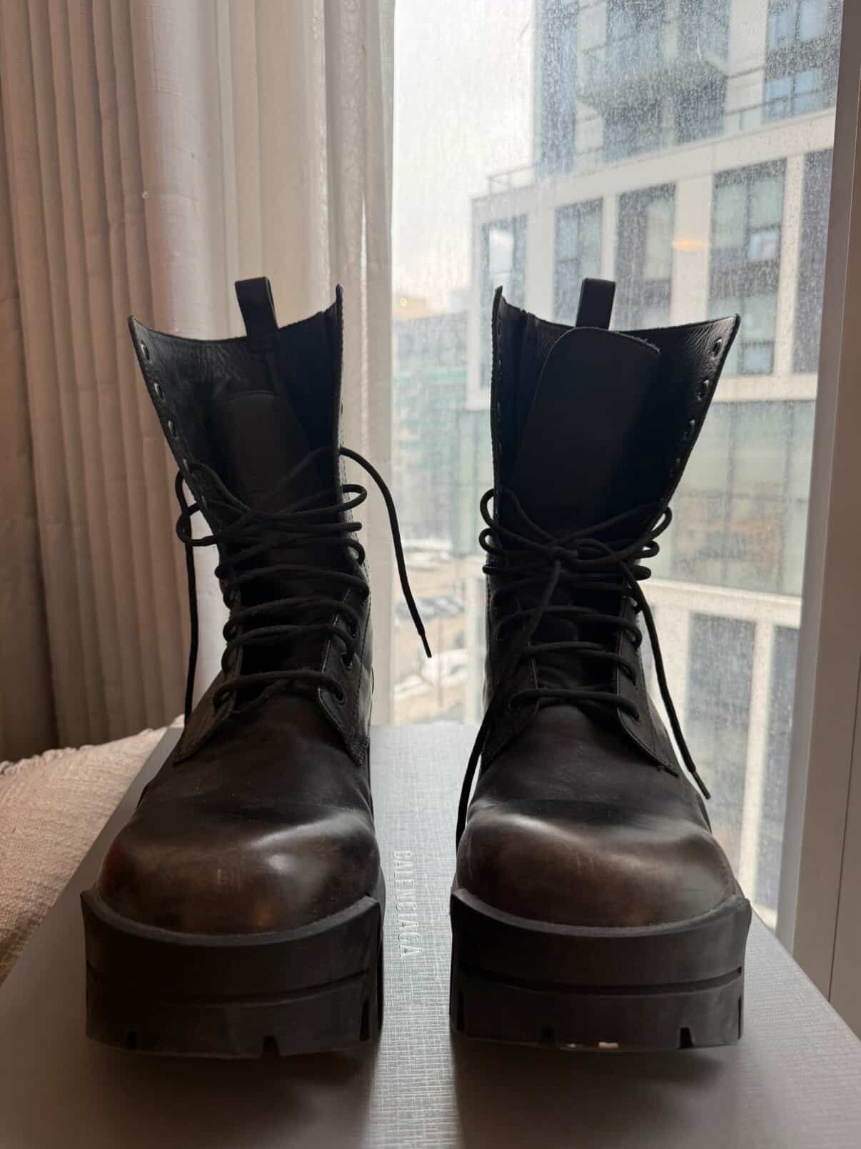 Balenciaga Balenciaga Bulldozer Boots Leather Brown 44/ US 11 Size US 11 / EU 44 - 3 Thumbnail