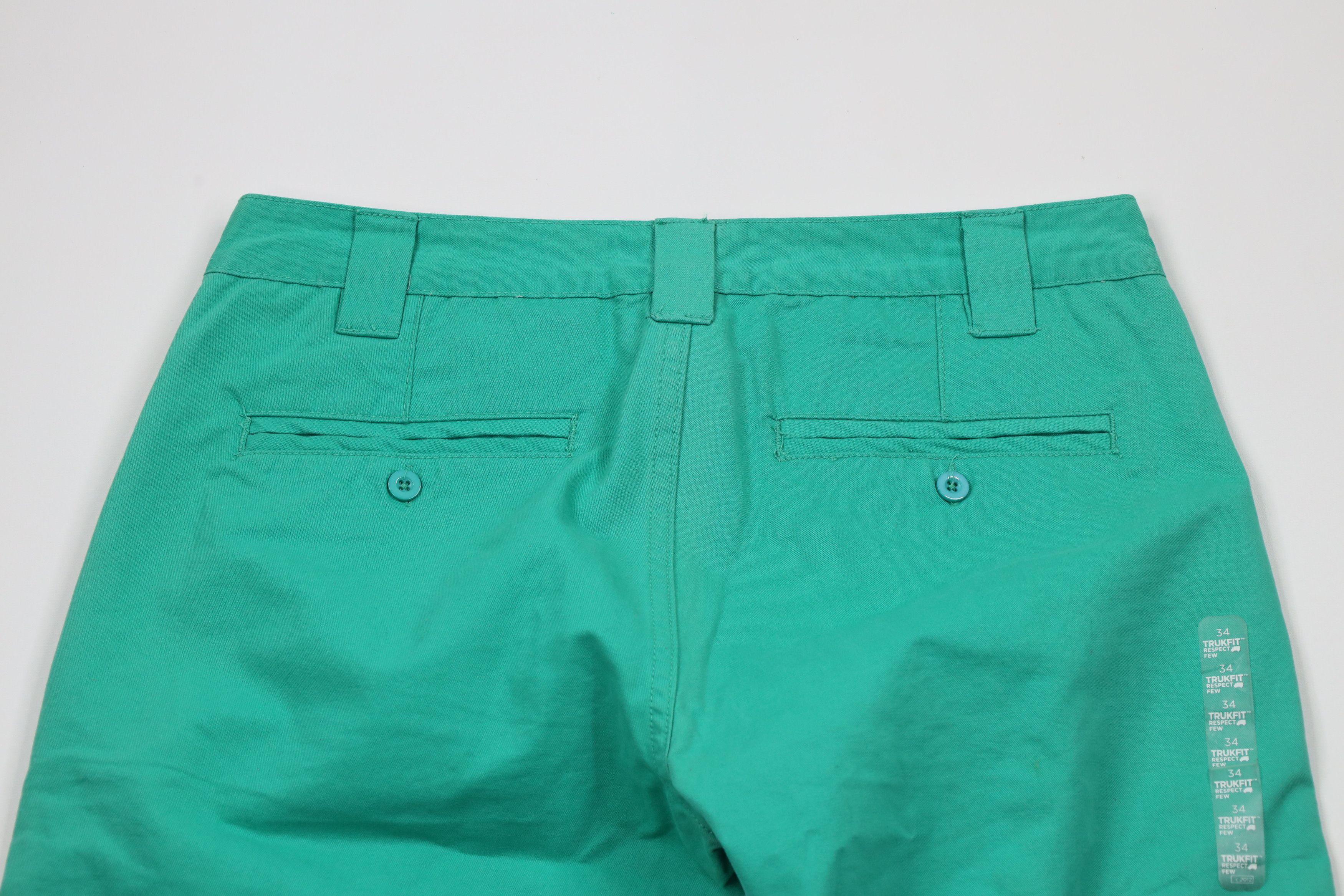 TRUKFIT × Vintage Deadstock Vintage Trukfit Skateboarding Leg Chino Pants Teal Size US 34 / EU 50 - 10 Thumbnail