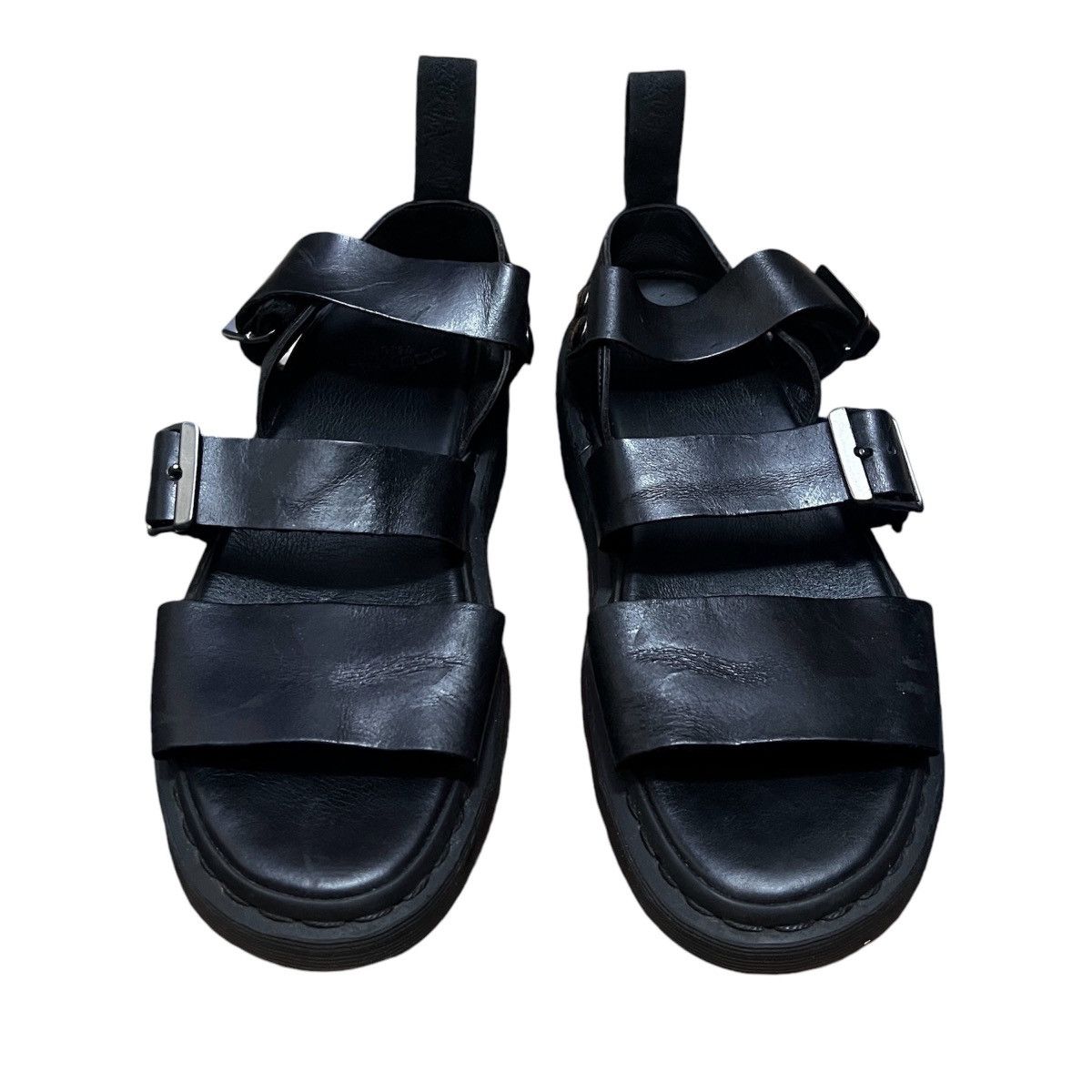 Designer × Dr. Martens × Vintage DR MARTENS AIR WAIR LEATHER SANDAL Size US 9 / EU 42 - 1 Thumbnail