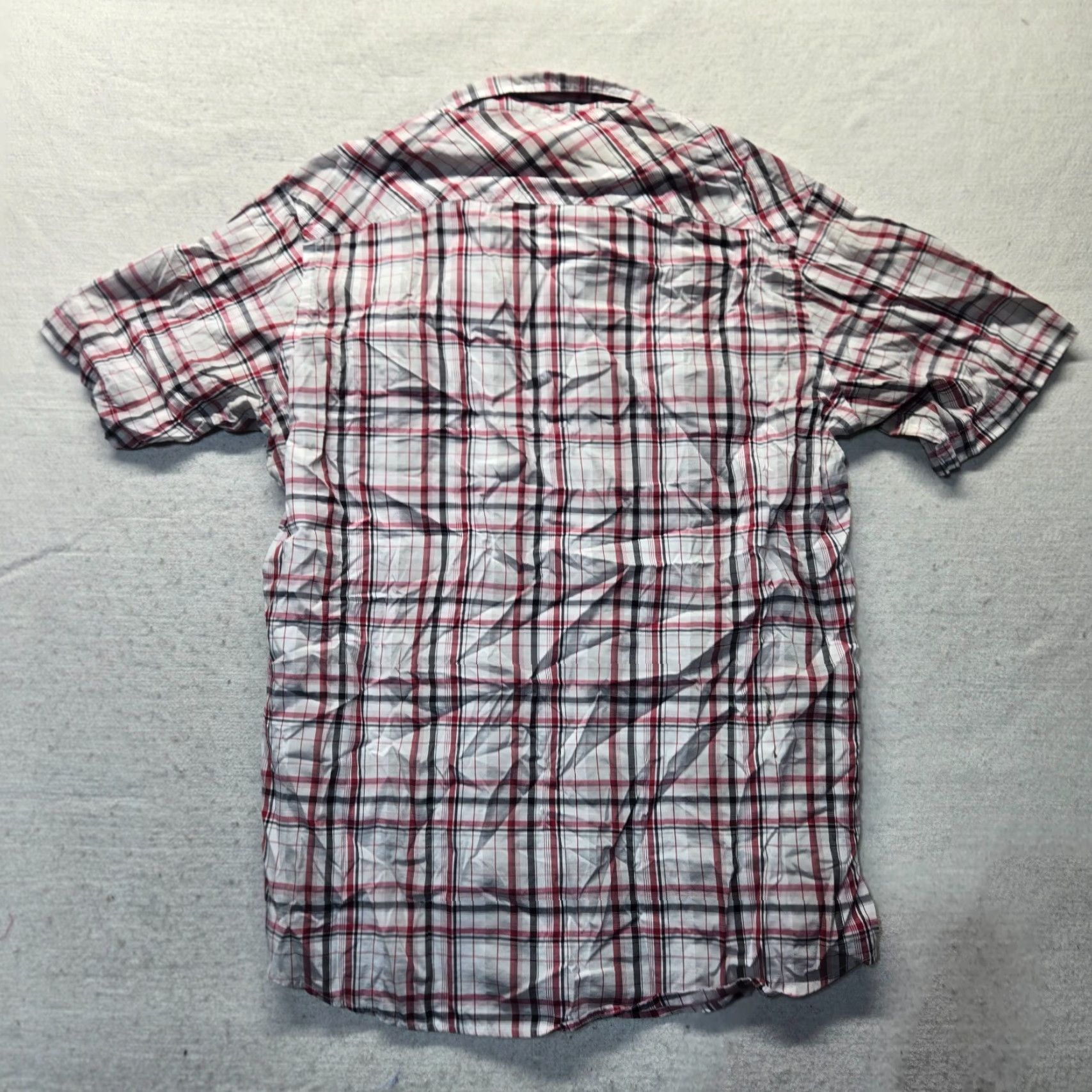 Ecko Unltd. Ecko Unlit Marc Ecko Shirt Button Up Short Sleeve Red Plaid Adult Men's XL Size US XL / EU 56 / 4 - 7 Thumbnail