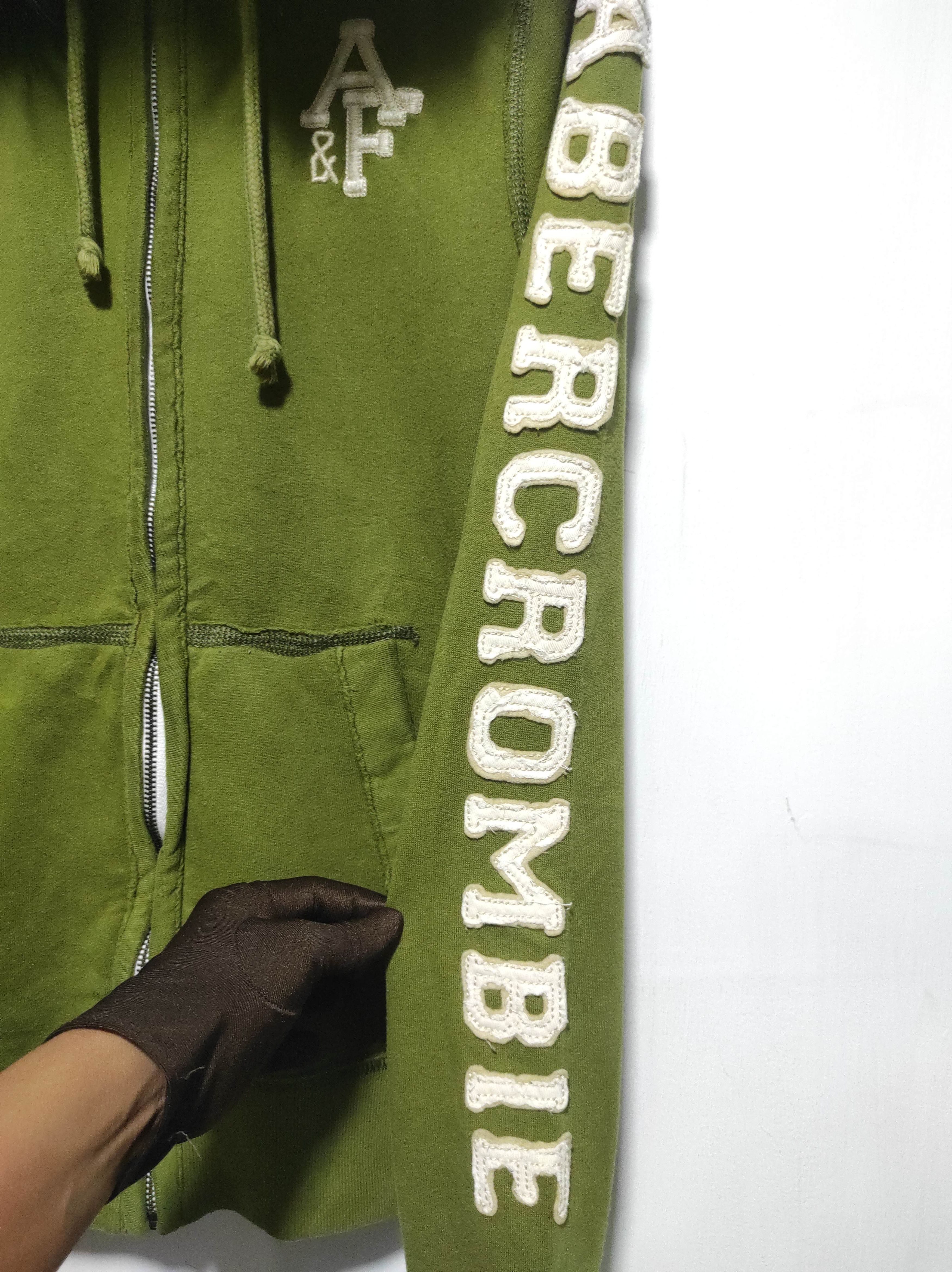 Abercrombie & Fitch Abercrombie Green Zipper Fur Hoodie LGB i6w9 style Size US L / EU 52-54 / 3 - 7 Thumbnail