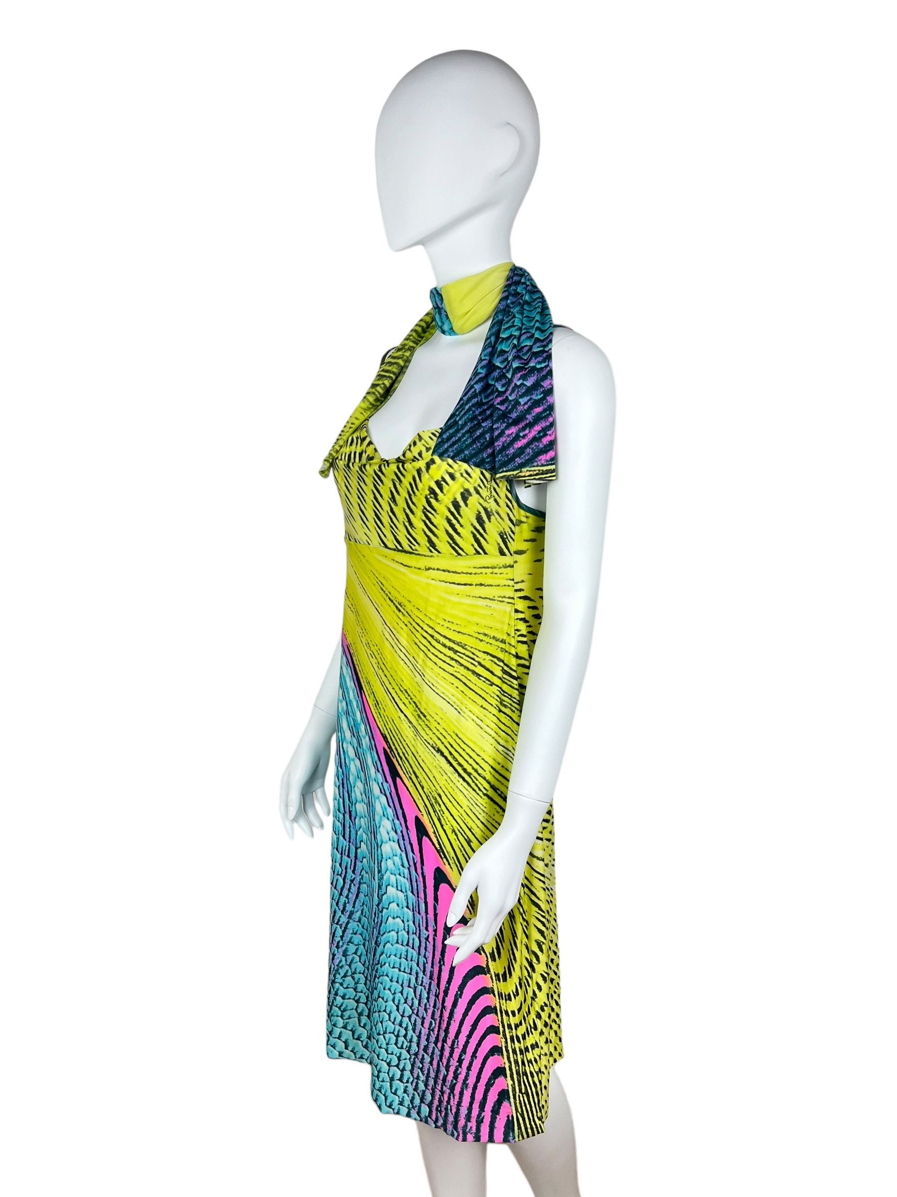 Roberto Cavalli Roberto Cavalli 2001 psychedelic print dress Size M / US 6-8 / IT 42-44 - 4 Thumbnail
