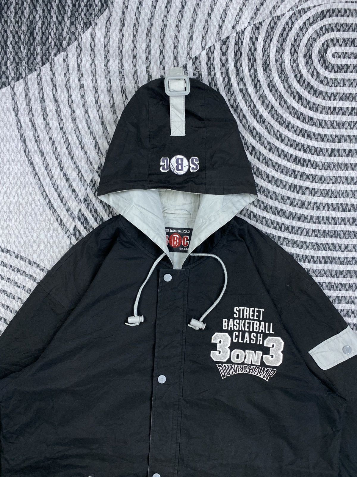 Japanese Brand Vintage Dunkchamp Street Basketball Clash Long Parka Jacket Size US XL / EU 56 / 4 - 8 Thumbnail