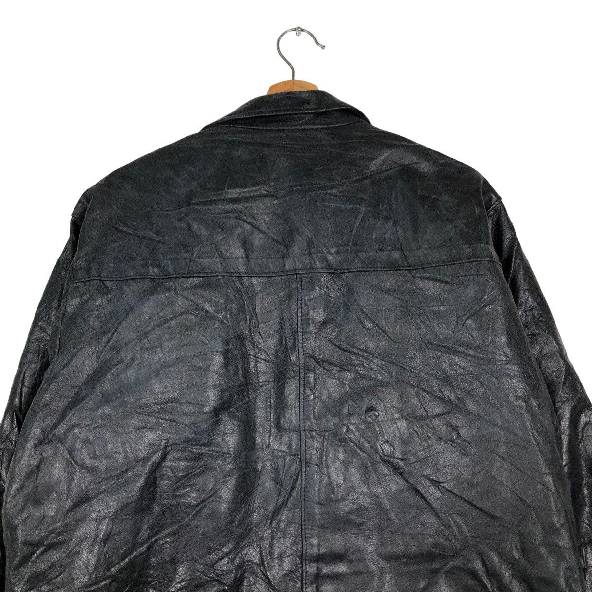 Japanese Brand 🔥Vintage Genuine Leather Jacket Stingi & Stingi Vera Pelle Size US L / EU 52-54 / 3 - 9 Thumbnail