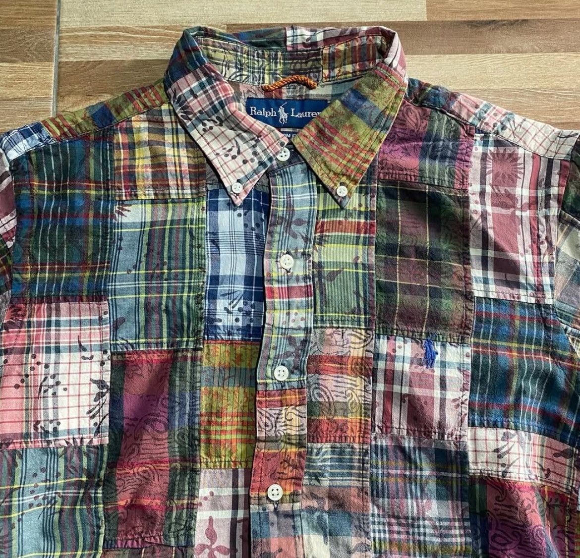Polo Ralph Lauren 2000s Polo Ralph Lauren Pocket Patchwork Shirt y2k Size US M / EU 48-50 / 2 - 3 Thumbnail