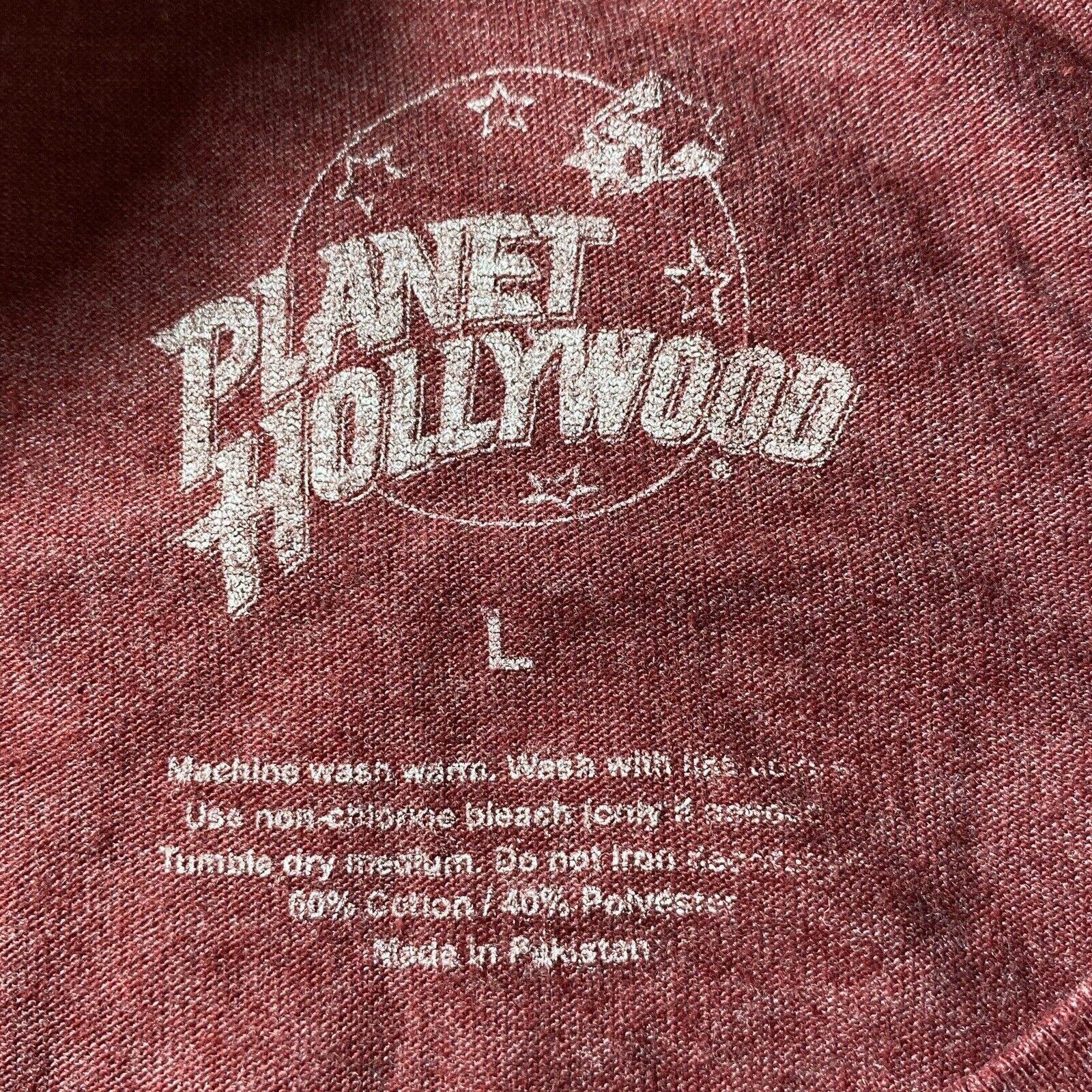 Planet Hollywood Planet Hollywood Orlando Large Red Short Sleeve Graphic Tee Size US L / EU 52-54 / 3 - 3 Thumbnail