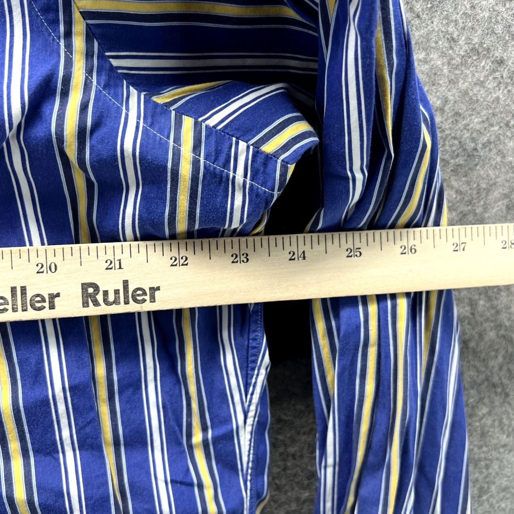Polo Ralph Lauren VINTAGE Polo Ralph Lauren Shirt Men Large Blue Striped Button-Down Collared Size US L / EU 52-54 / 3 - 7 Thumbnail