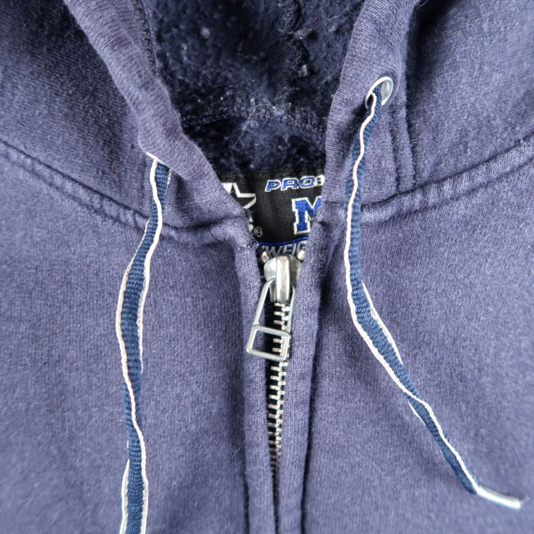 Starter VINTAGE Starter Hoodie M Blue 90s Sports Full Zip Logo Crew Neck Men Size US M / EU 48-50 / 2 - 5 Thumbnail