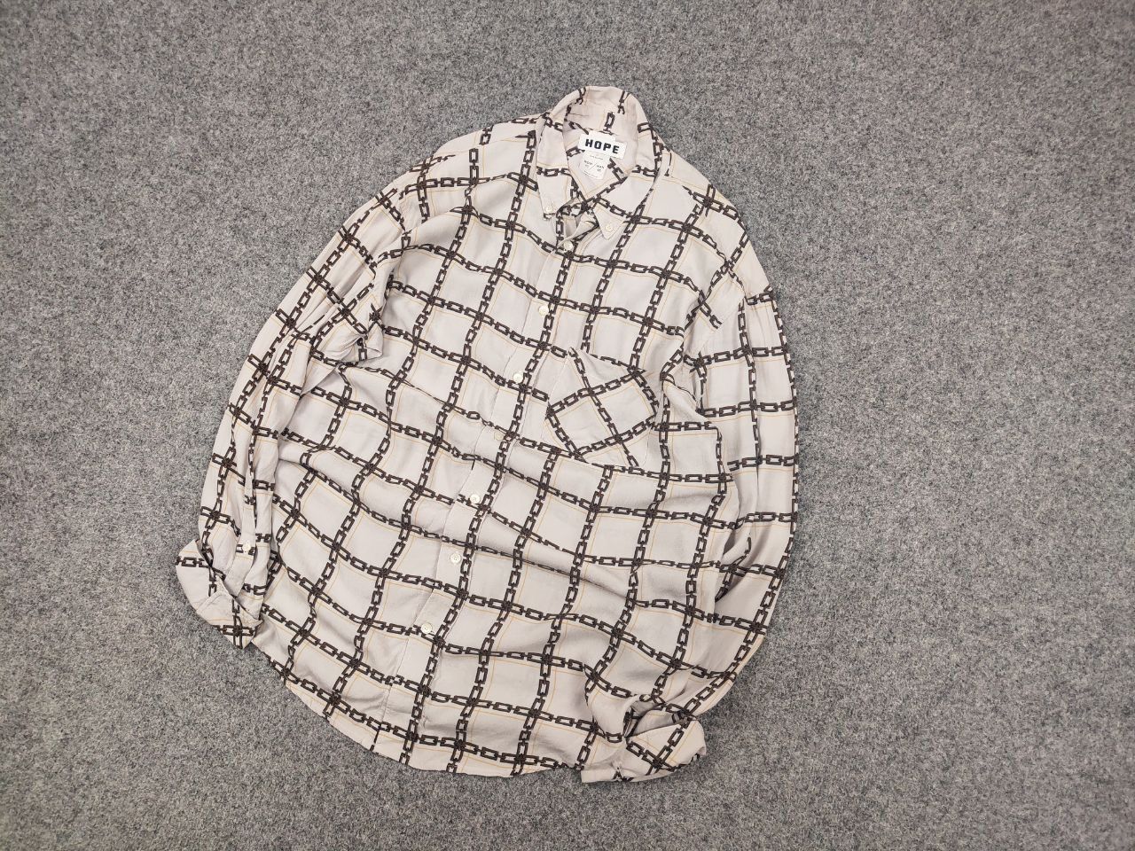 Hope Hope design Unisex Mash Button Shirt Oversized Logo chain Size US M / EU 48-50 / 2 - 3 Thumbnail