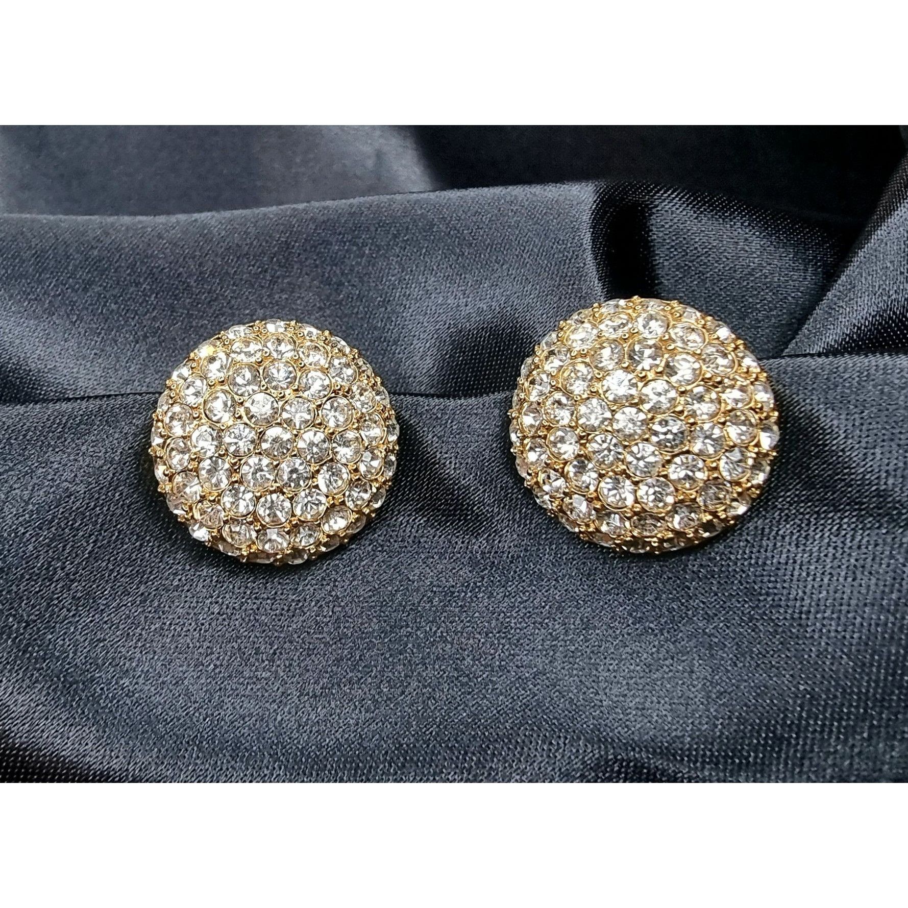Nina Ricci Rare Find Vintage 1980s Nina Ricci Gold-Tone Crystal Pave Ro Size ONE SIZE - 5 Thumbnail