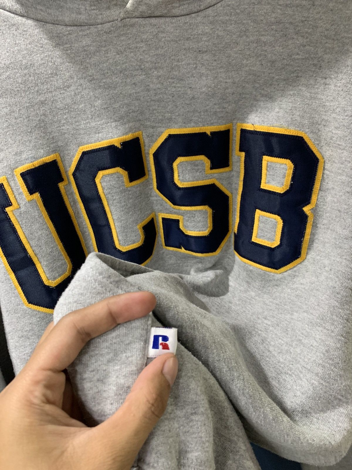 Russell Athletic × Vintage Vintage Russell Athletic UCSB College Hoodie Size US XL / EU 56 / 4 - 4 Thumbnail