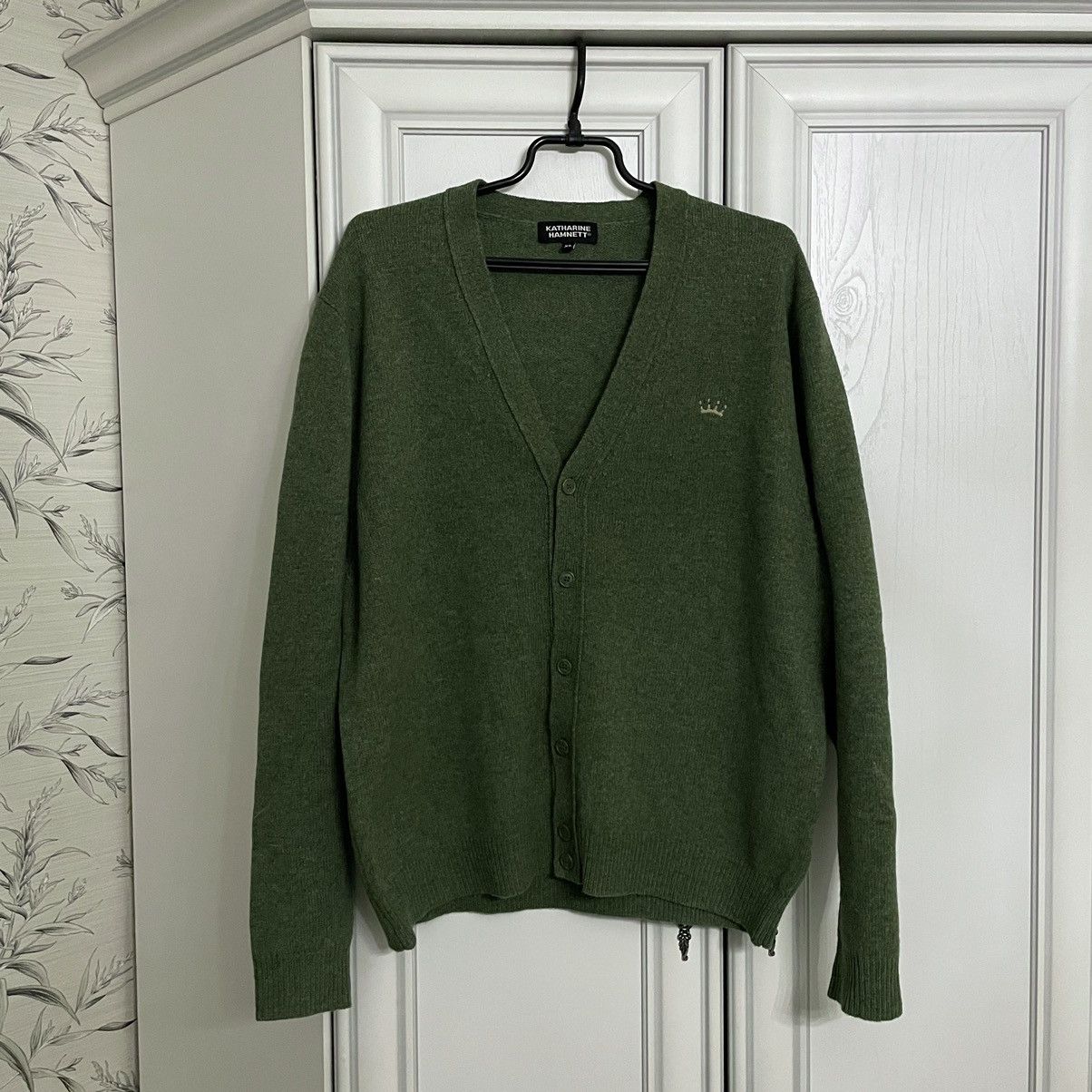 Katharine Hamnett London Katharine Hamnett Junya Watanabe Style Mohair Wool Cardigan Size US XL / EU 56 / 4 - 1 Thumbnail