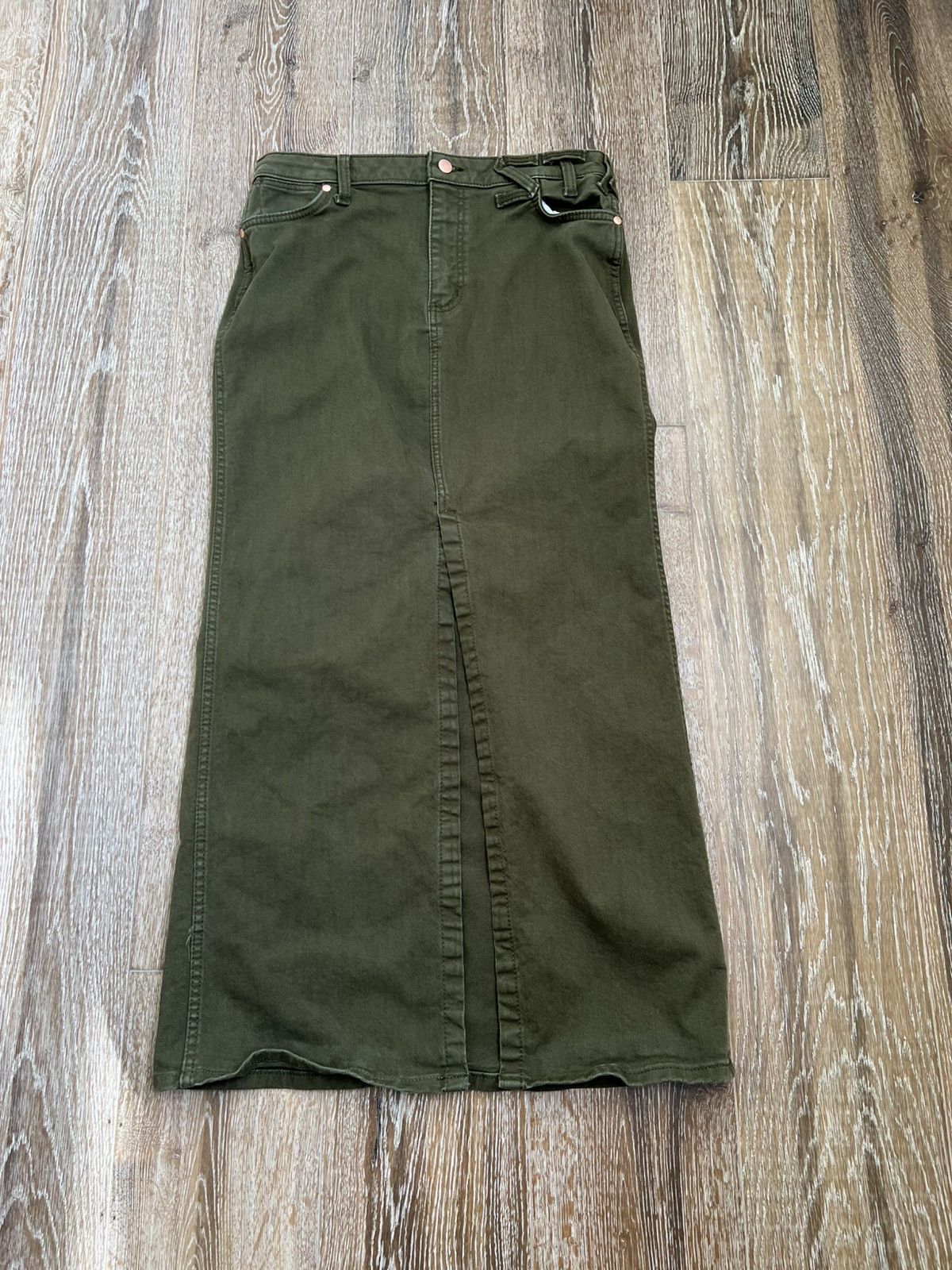Staud Wrangler staud denim maxi skirt Size 29" - 1 Thumbnail