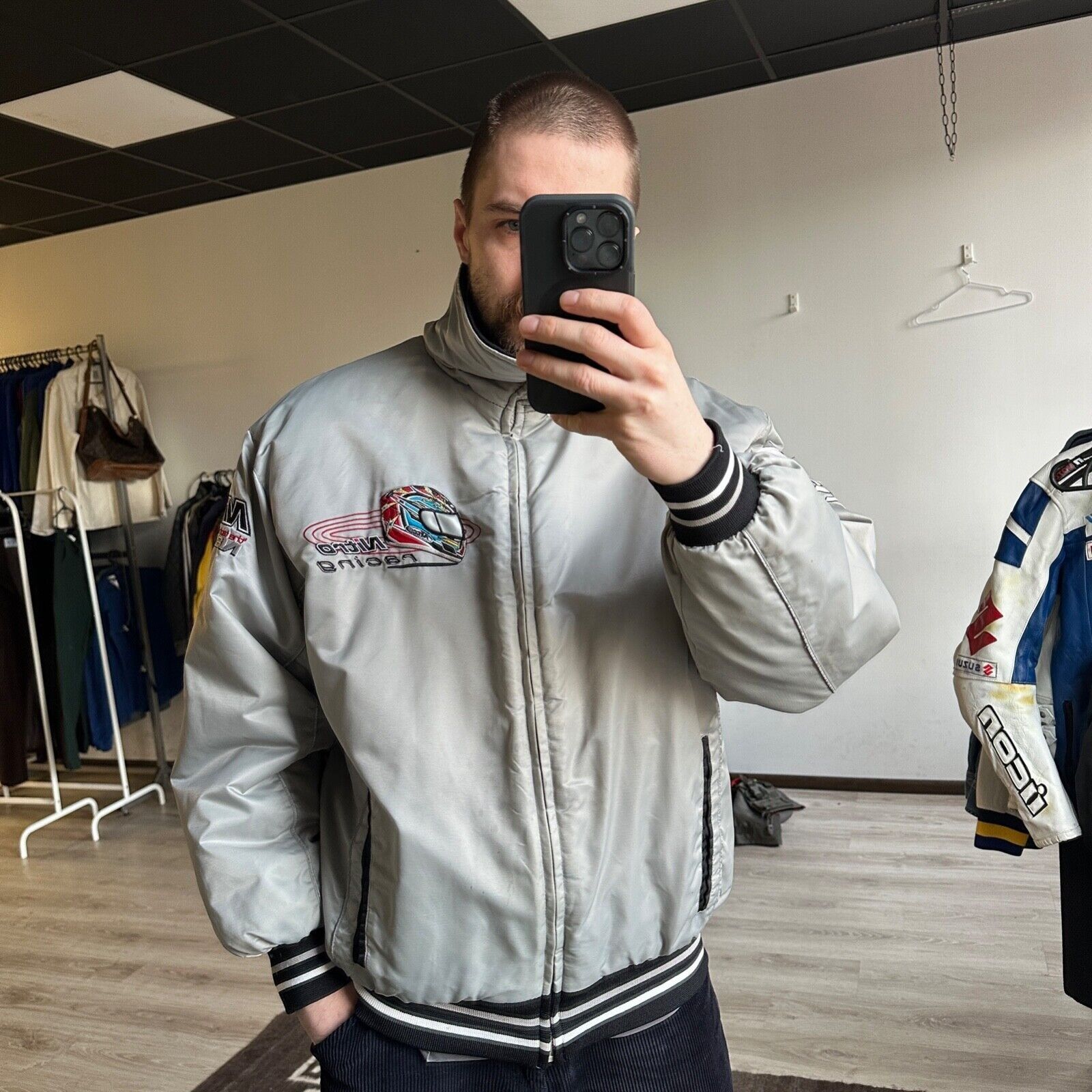 Vintage Nitro Racing N810-X Vintage Moto Jacket 8451AC Size US XL / EU 56 / 4 - 3 Thumbnail