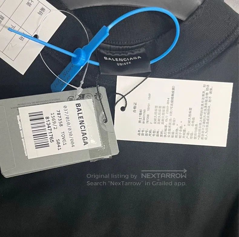 Balenciaga Balenciaga Logo Print Short Sleeve T-shirt. Size US XXS / EU 40 - 3 Thumbnail