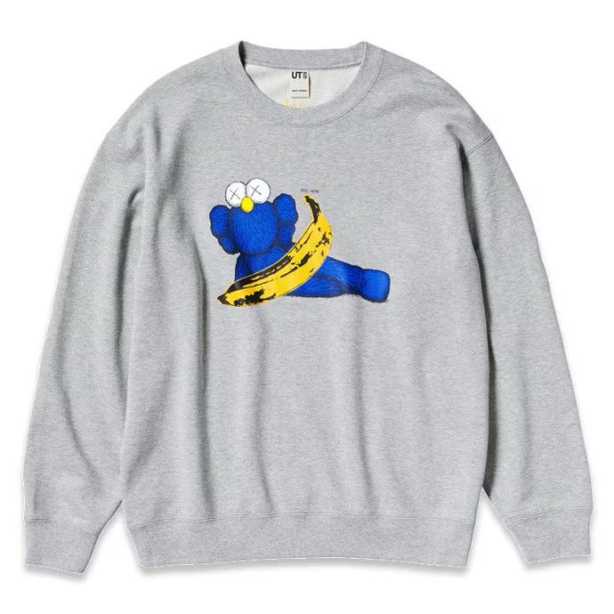 Kaws × Uniqlo Kaws Andy Warhol Uniqlo Grey Sweatshirt XL New DS Hoodie Size US XL / EU 56 / 4 - 1 Thumbnail